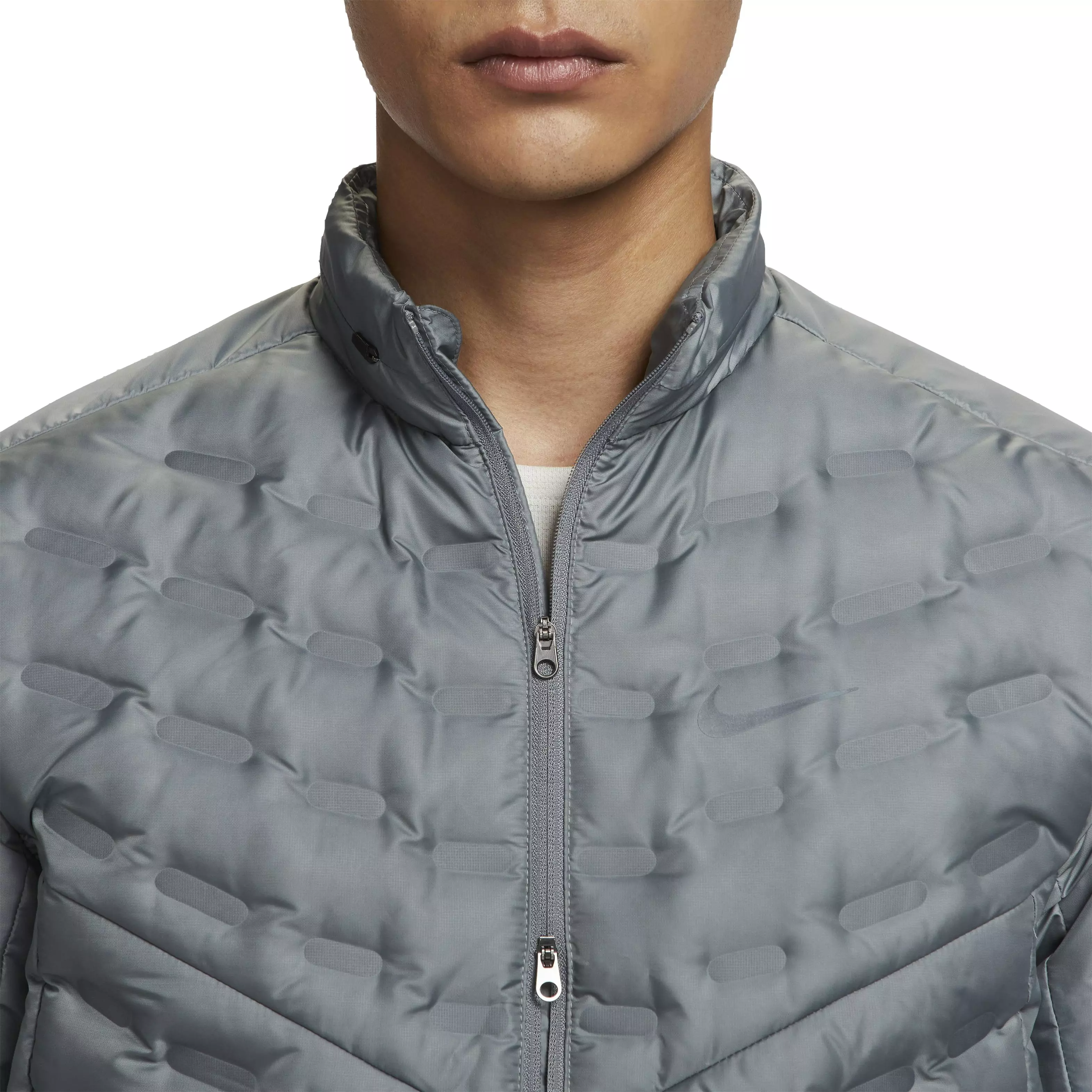 Nike Men's Therma-FIT ADV AeroLoft Down-Filled Running Jacket - GREY