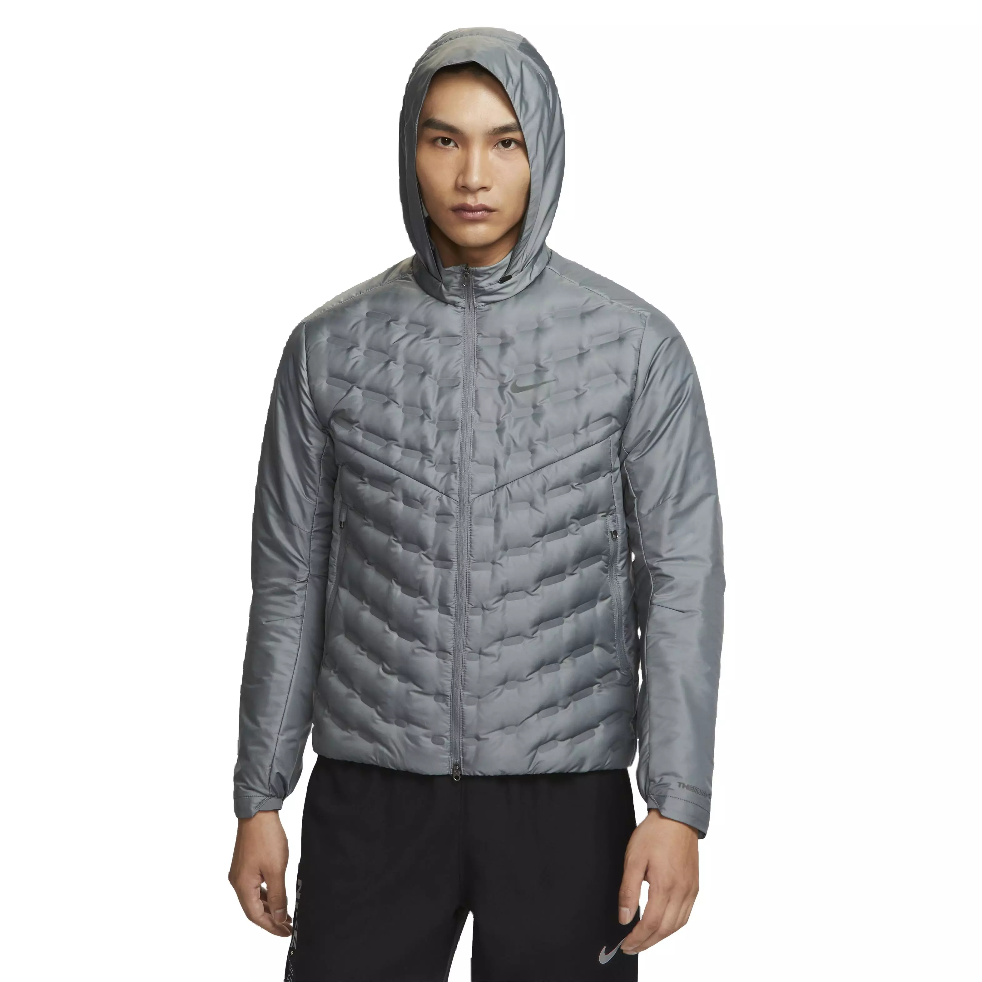 Nike Men's Therma-FIT ADV AeroLoft Down-Filled Running Jacket - GREY