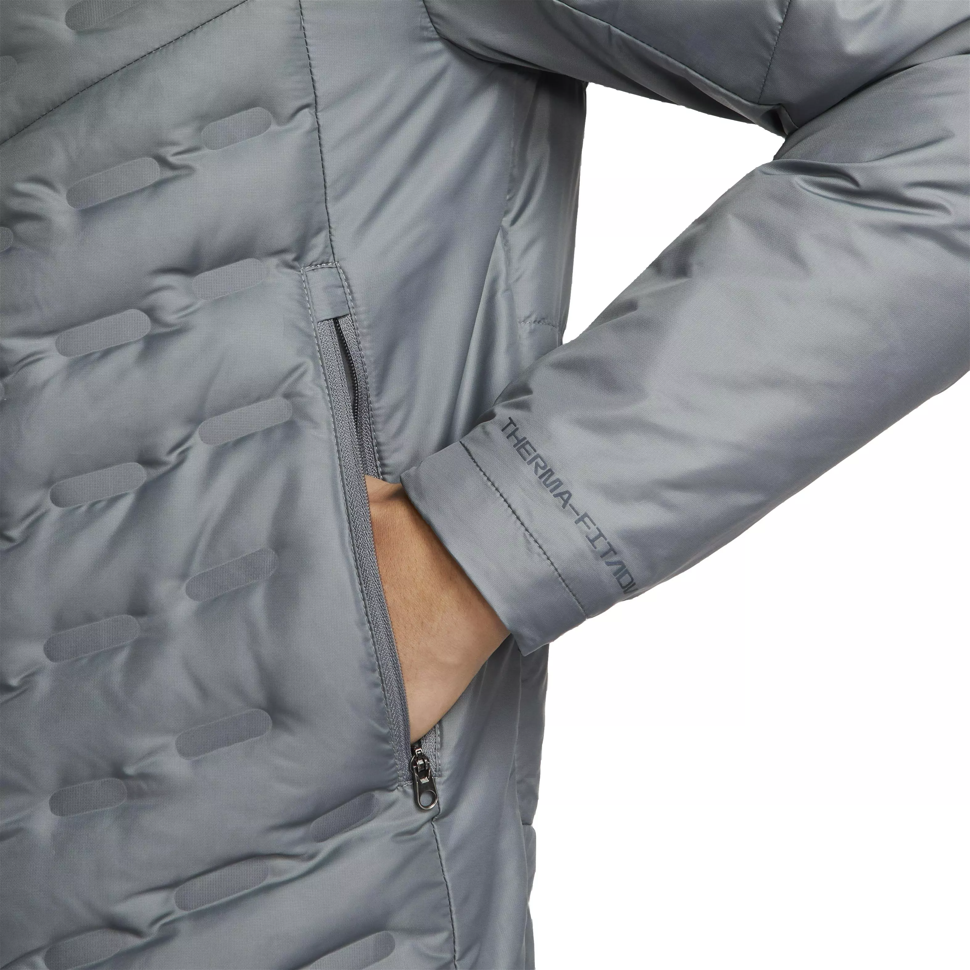 Nike Men's Therma-FIT ADV AeroLoft Down-Filled Running Jacket - GREY