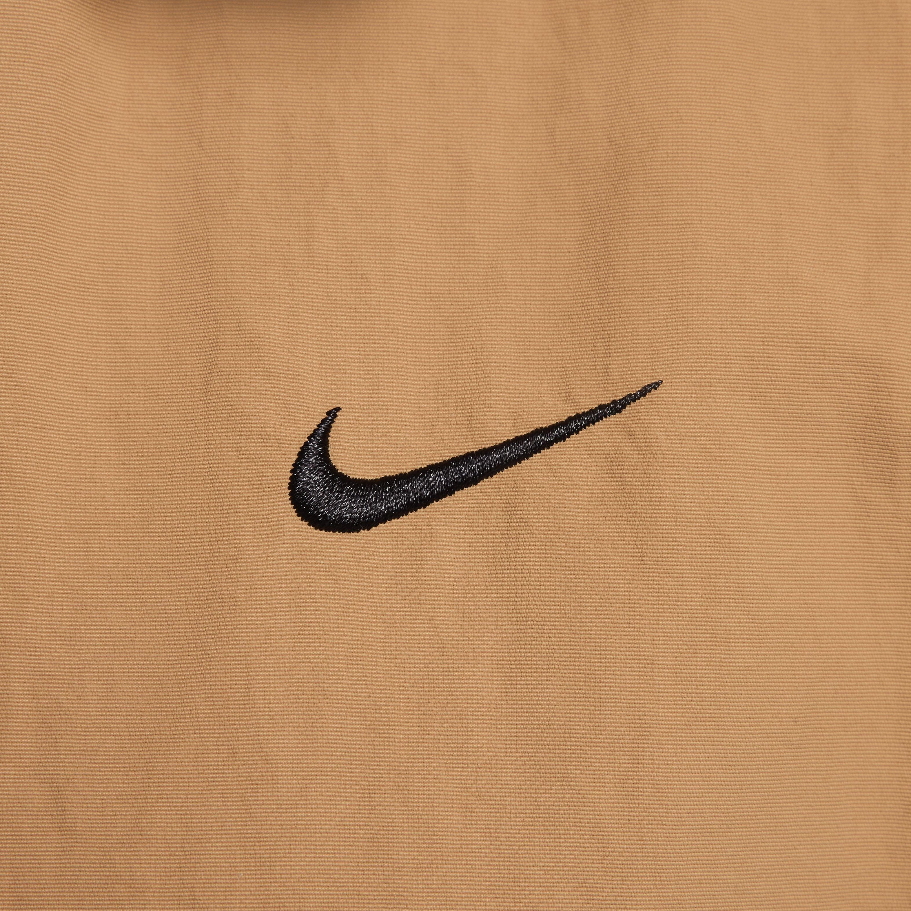 Nike Women's Sportswear Essentials Oversized UV Woven Coaches' Jacket - BROWN Thumbnail View 4