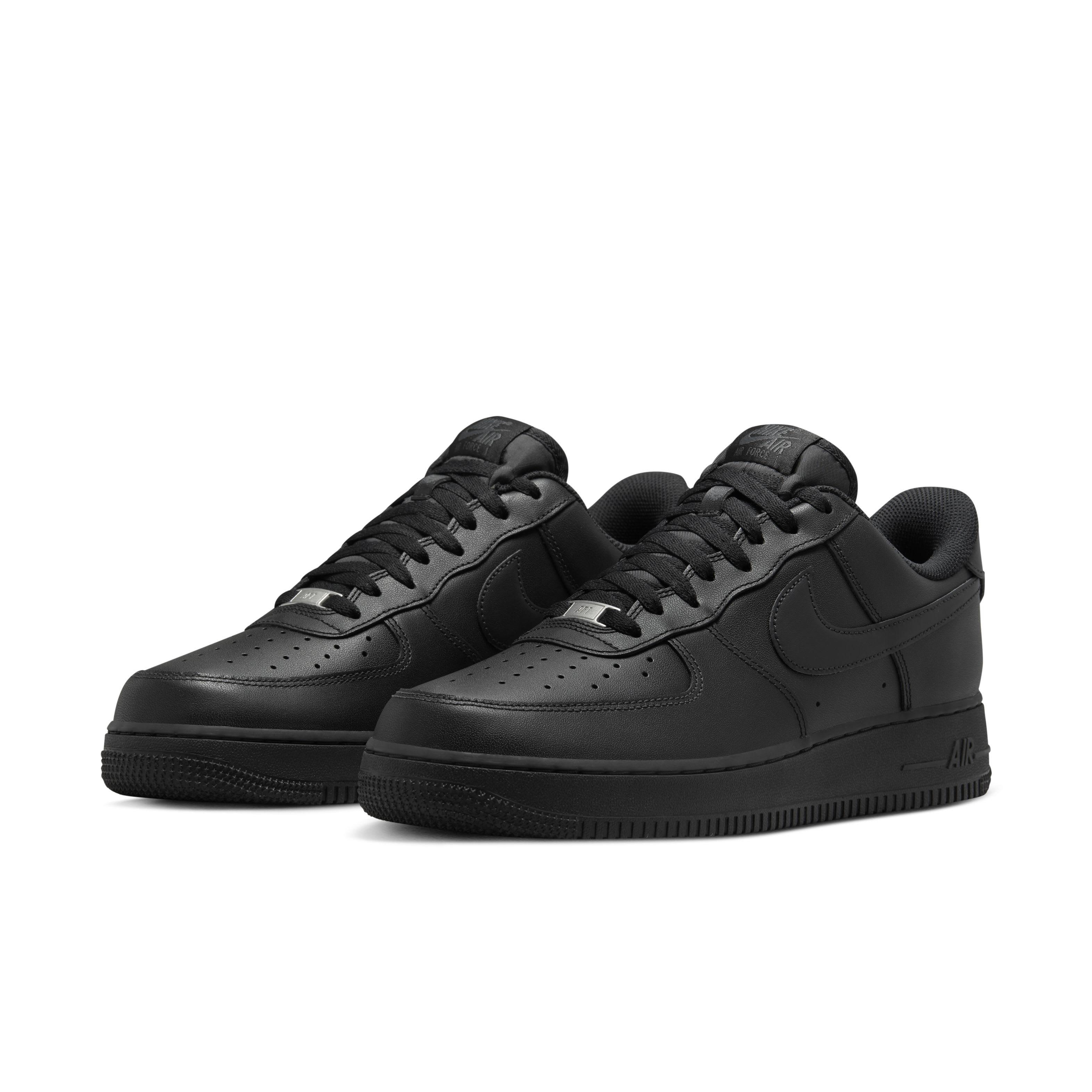 Nike Air Force 1 '07 EasyOn "Black/Black/Black" Men's Shoe - BLACK/BLACK/BLACK Thumbnail View 3