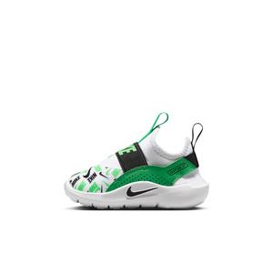 Nike Flex Runner 4 "White/Green Spark/Illusion Green/Black" Infant Boys' Running Shoe - WHITE/GREEN/GREEN/BLACK