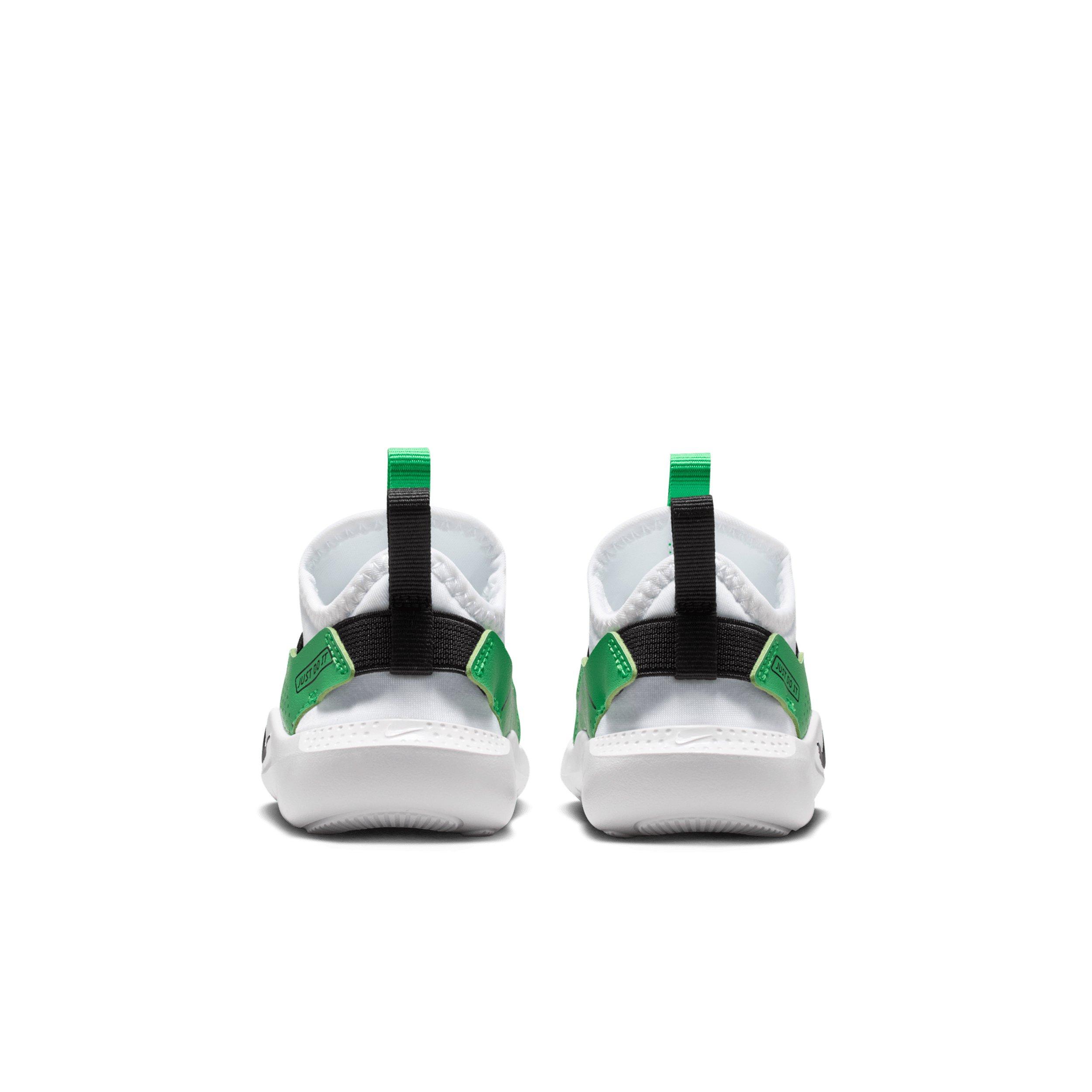 Nike Flex Runner 4 "White/Green Spark/Illusion Green/Black" Infant Boys' Running Shoe - WHITE/GREEN/GREEN/BLACK