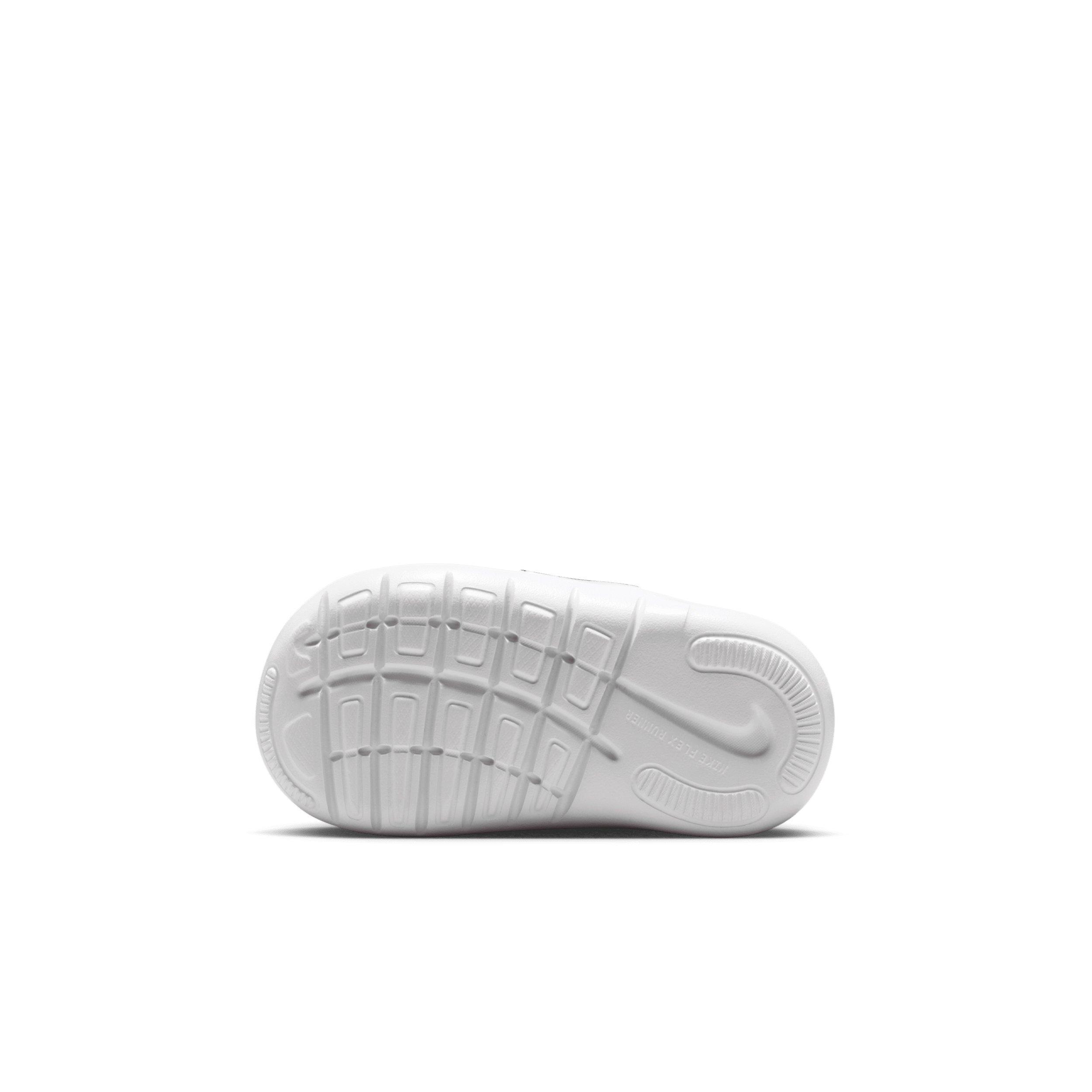 Nike Flex Runner 4 "White/Green Spark/Illusion Green/Black" Infant Boys' Running Shoe - WHITE/GREEN/GREEN/BLACK