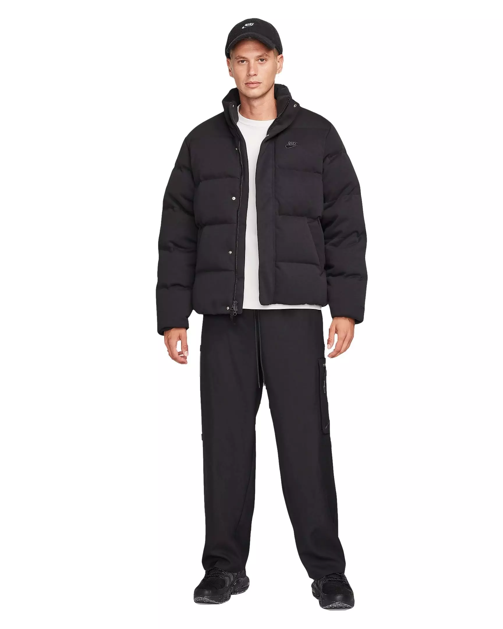 Nike Men's Sportswear Oversized Puffer Jacket - BLACK