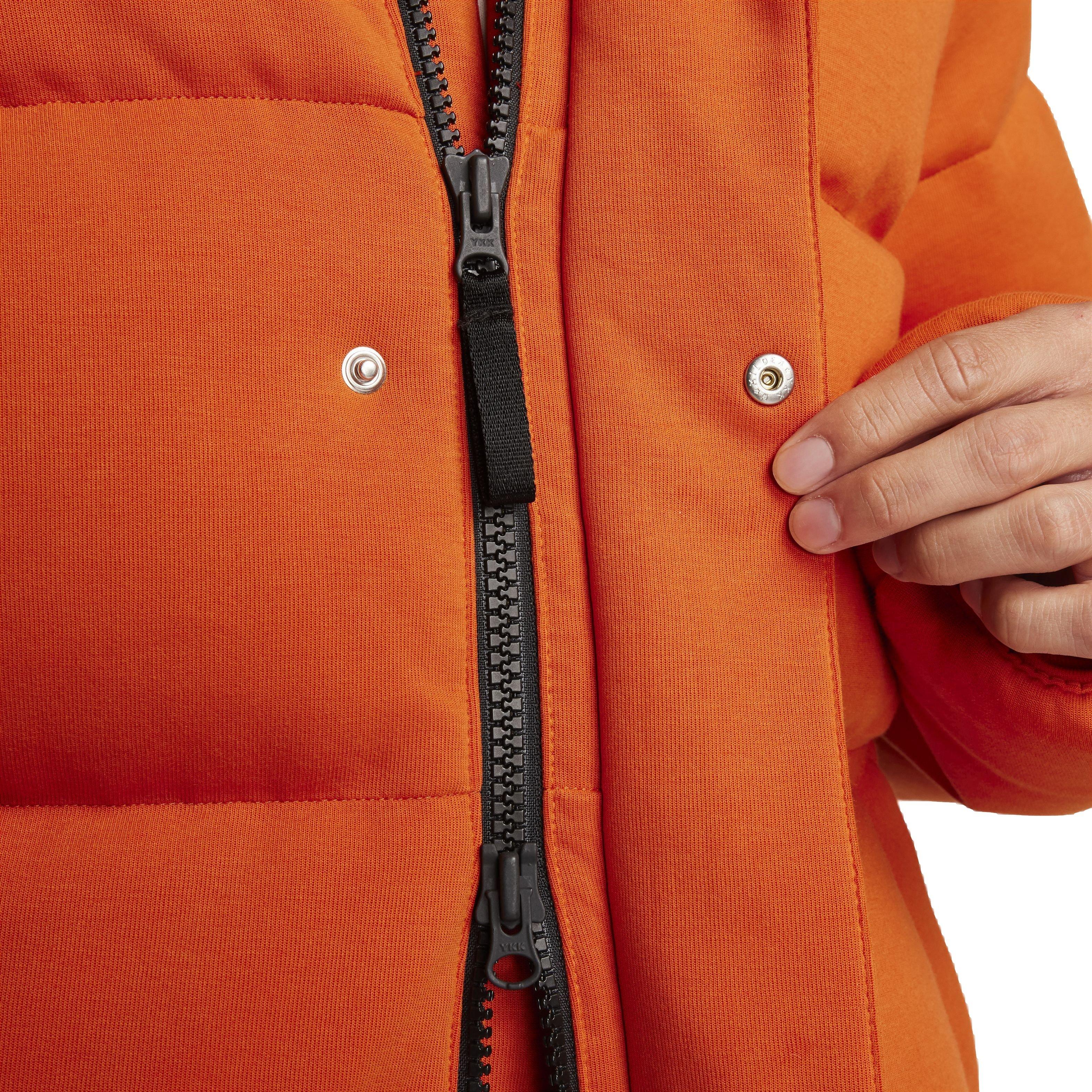 Nike Men's Sportswear Oversized Puffer Jacket - ORANGE Thumbnail View 5