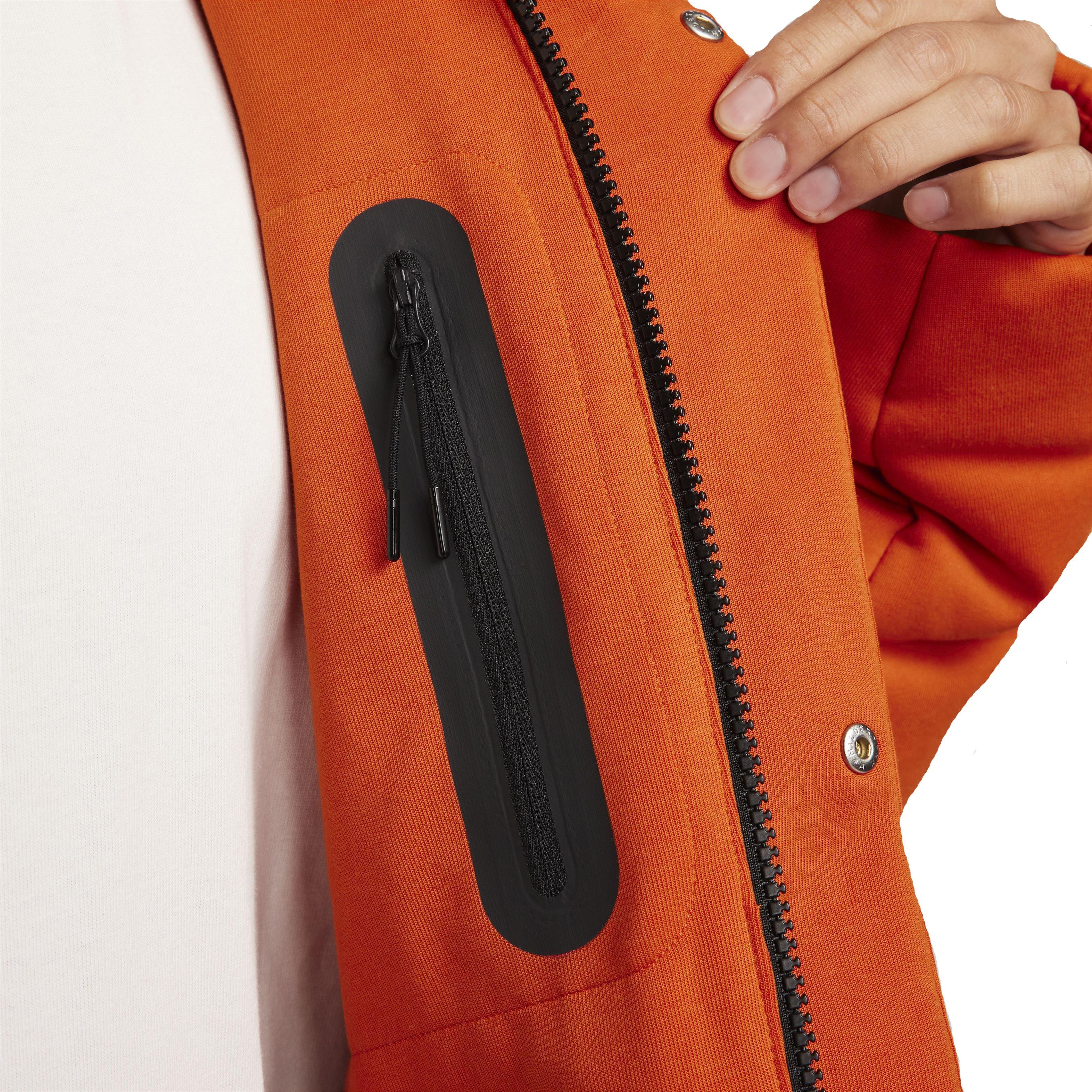 Nike Men's Sportswear Oversized Puffer Jacket - ORANGE Thumbnail View 7