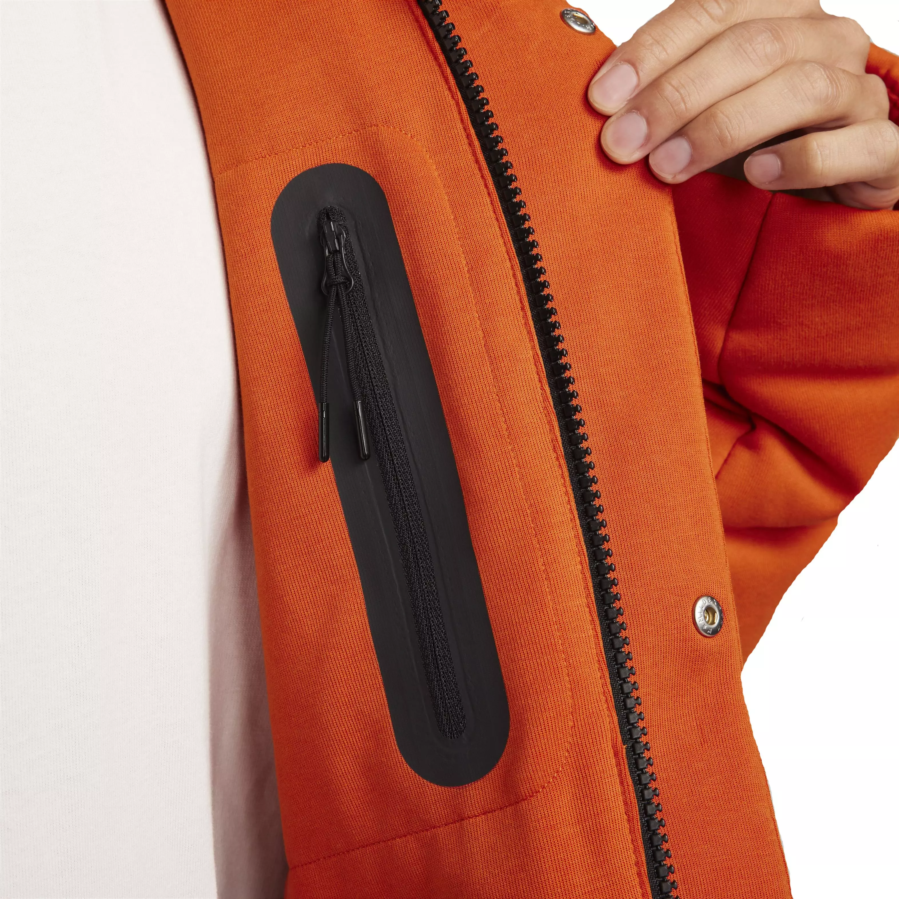 Nike Men's Sportswear Oversized Puffer Jacket - ORANGE