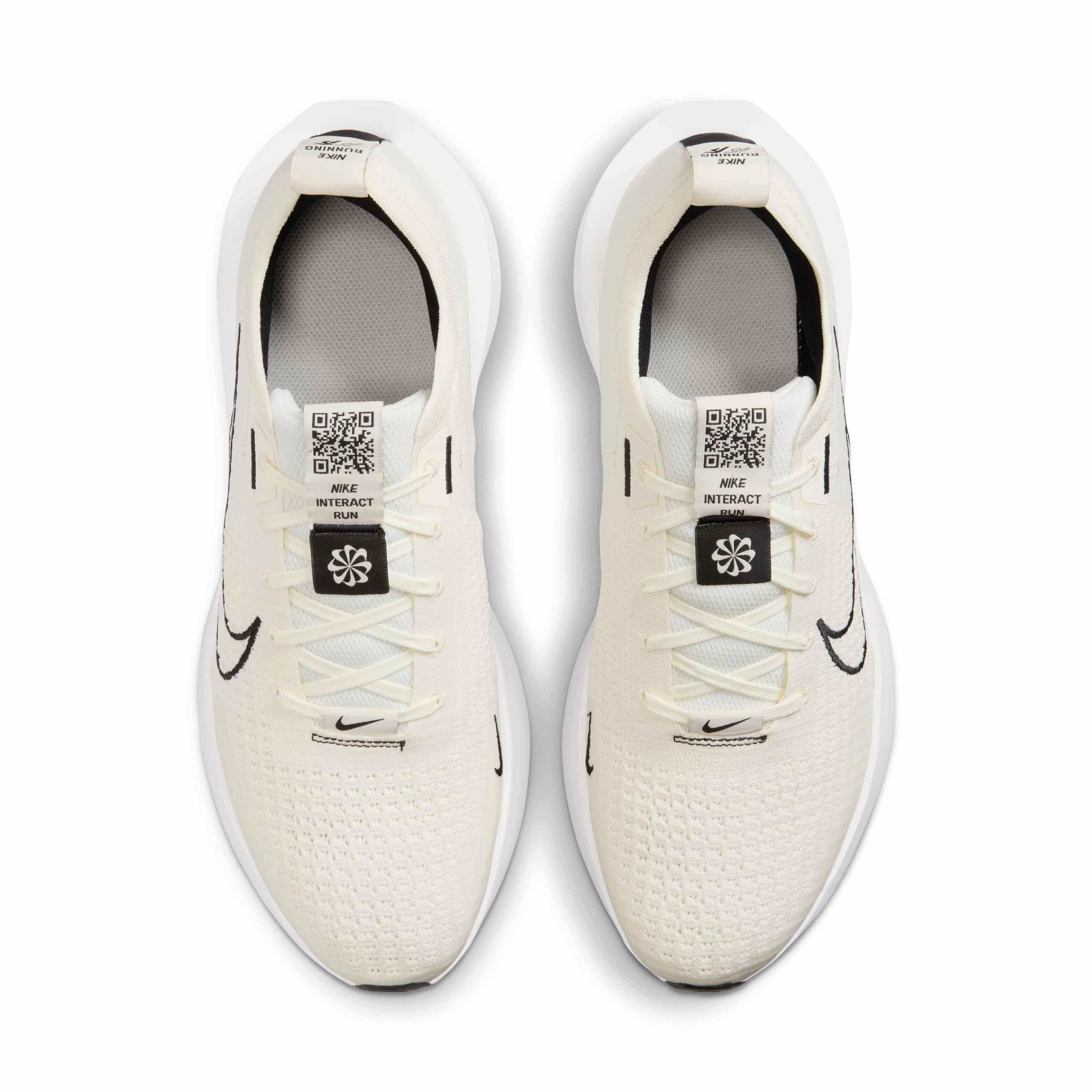 Nike Interact Run "Sail/Black/White/White" Men's Running Shoe - SAIL/BLACK/WHITE/WHITE Thumbnail View 4