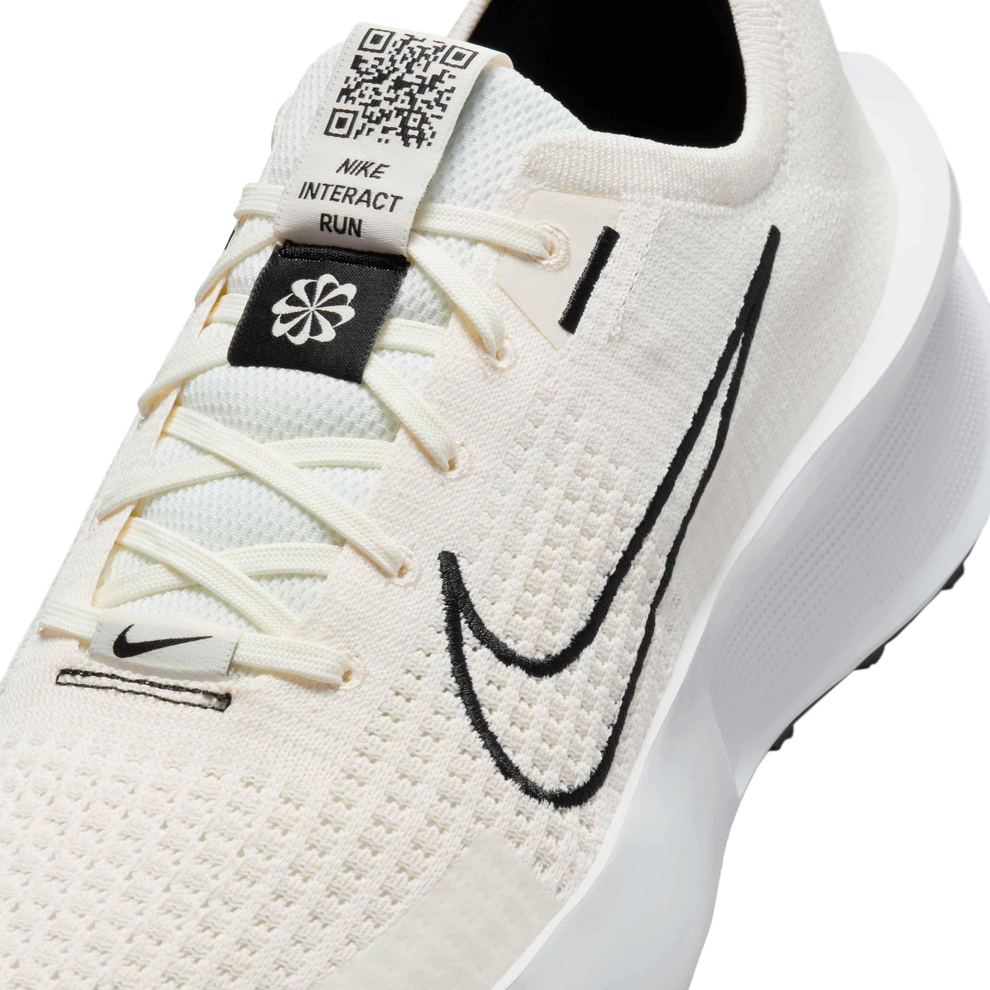 Nike Interact Run "Sail/Black/White/White" Men's Running Shoe - SAIL/BLACK/WHITE/WHITE Thumbnail View 7
