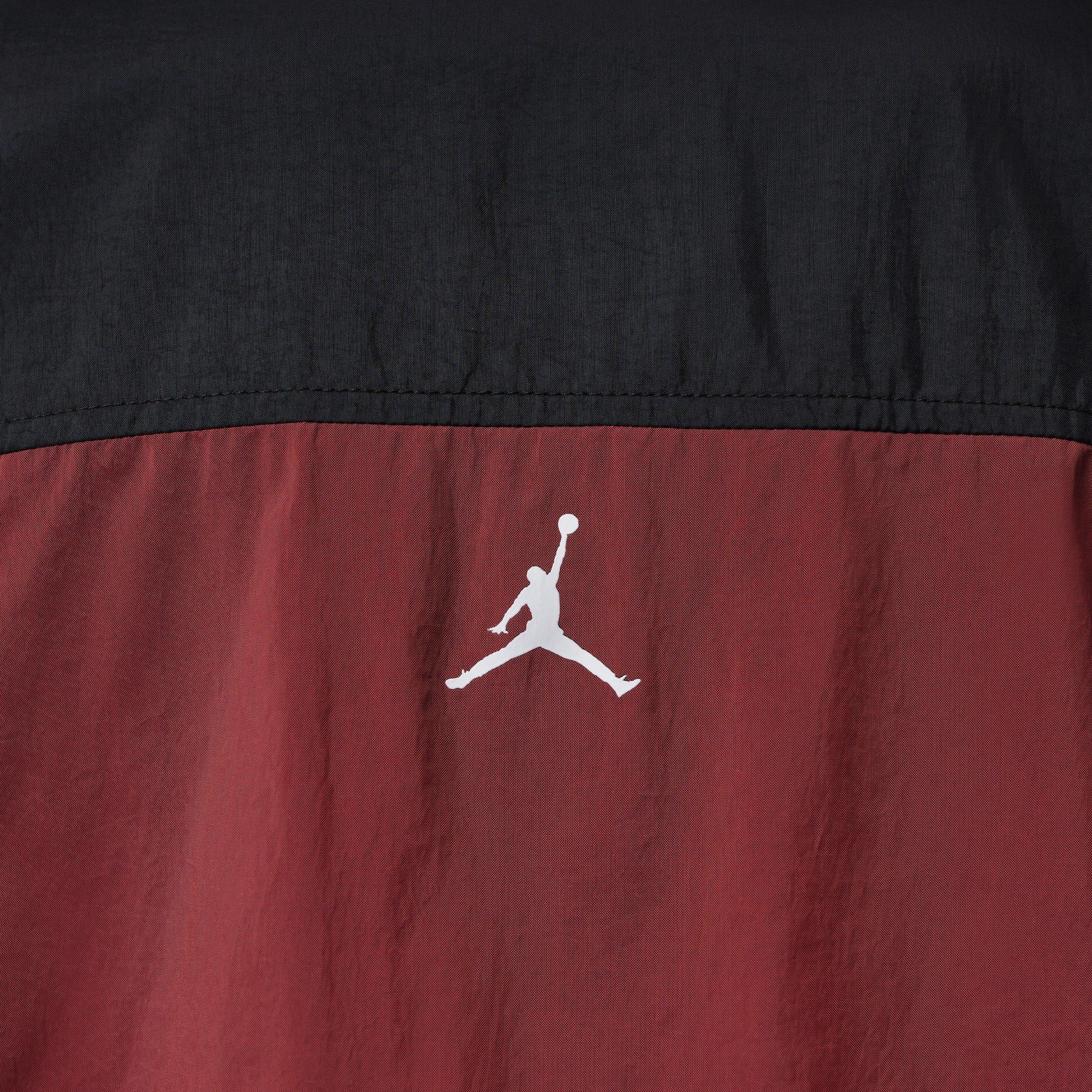 Jordan Women's Brooklyn Woven Long-Sleeve Graphic Pullover - Black/Red - BLACK/RED Thumbnail View 5