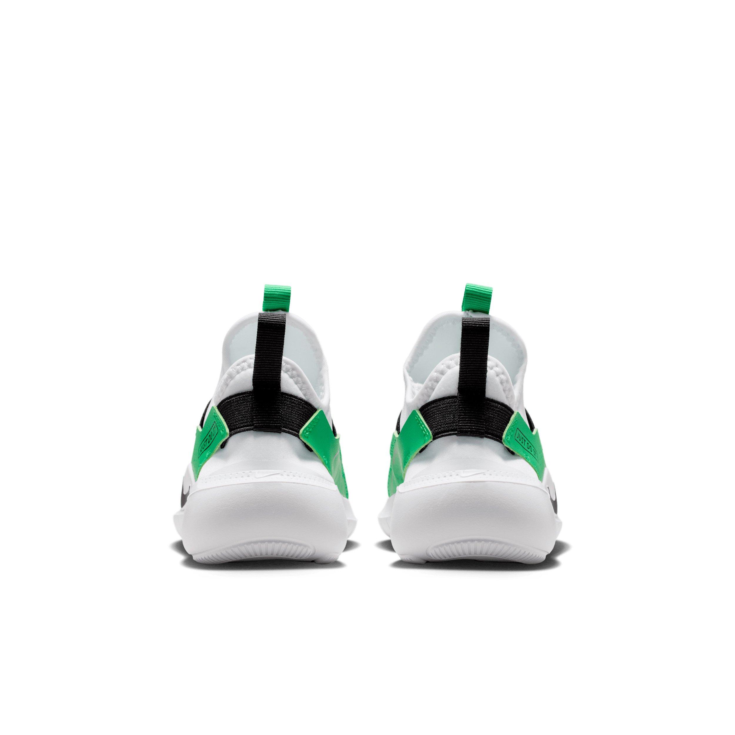 Nike Flex Runner "White/Green Spark/Illusion Green/Black" Preschool Boys' Running Shoe - WHITE/GREEN/GREEN/BLACK
