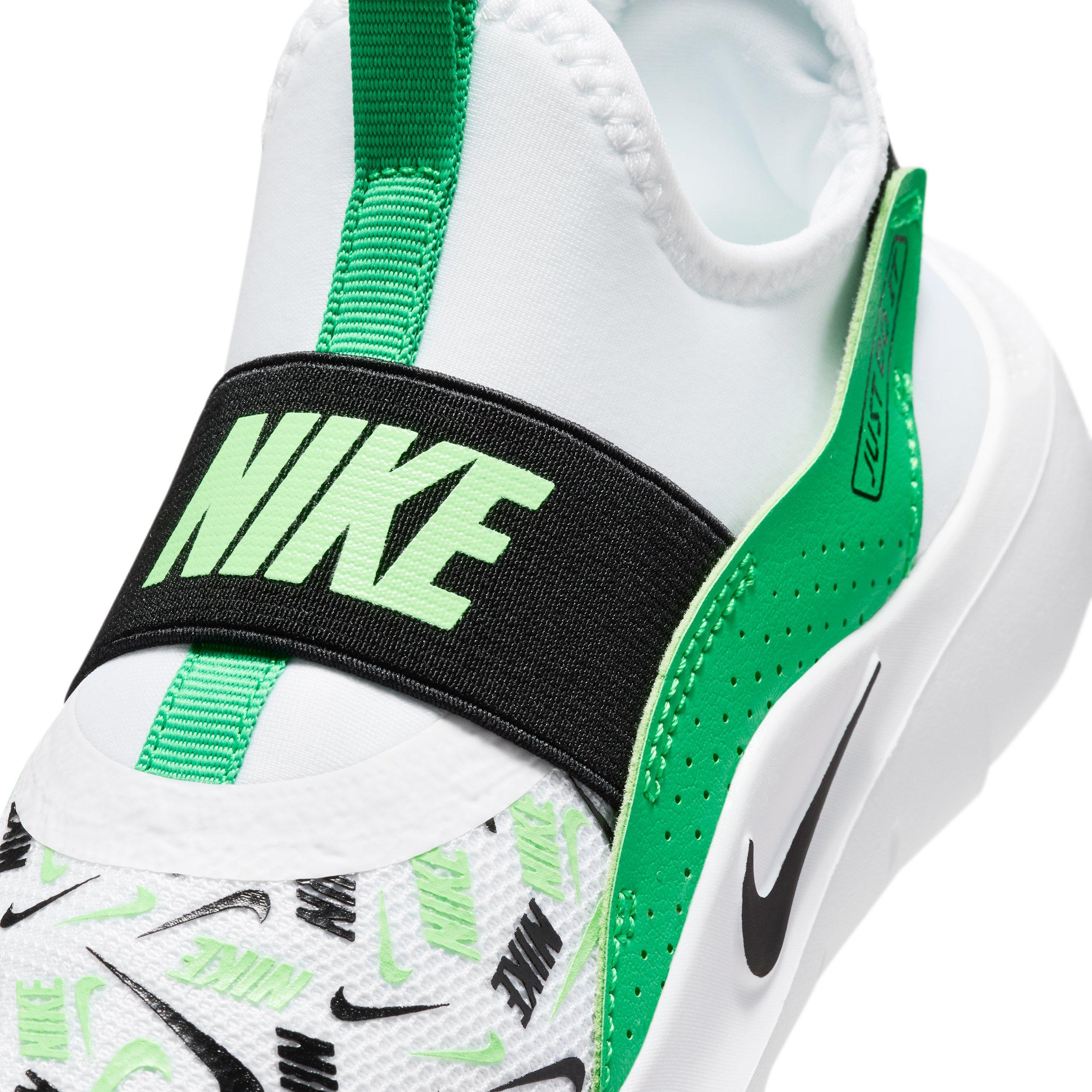 Nike Flex Runner "White/Green Spark/Illusion Green/Black" Preschool Boys' Running Shoe - WHITE/GREEN/GREEN/BLACK