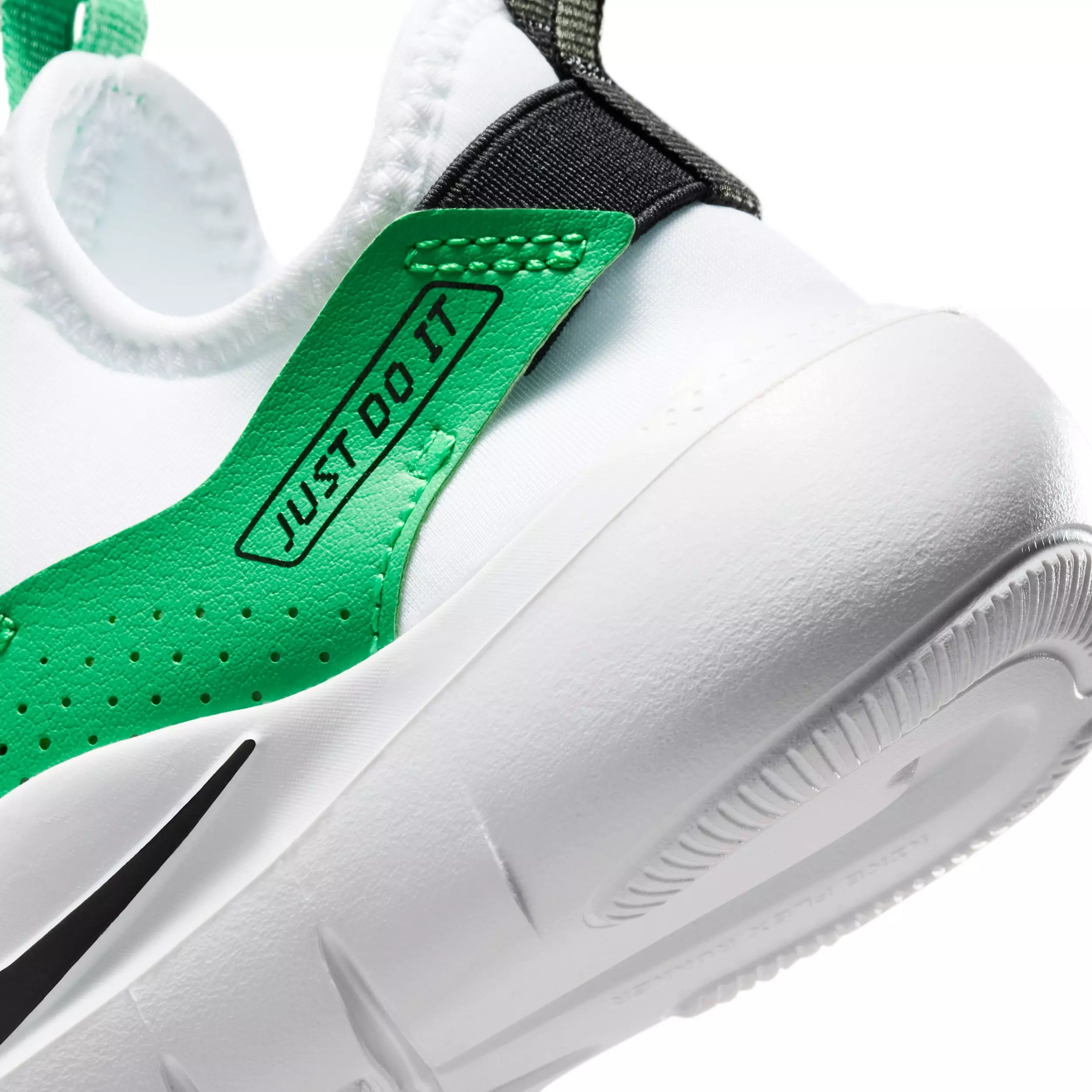 Nike Flex Runner "White/Green Spark/Illusion Green/Black" Preschool Boys' Running Shoe - WHITE/GREEN/GREEN/BLACK