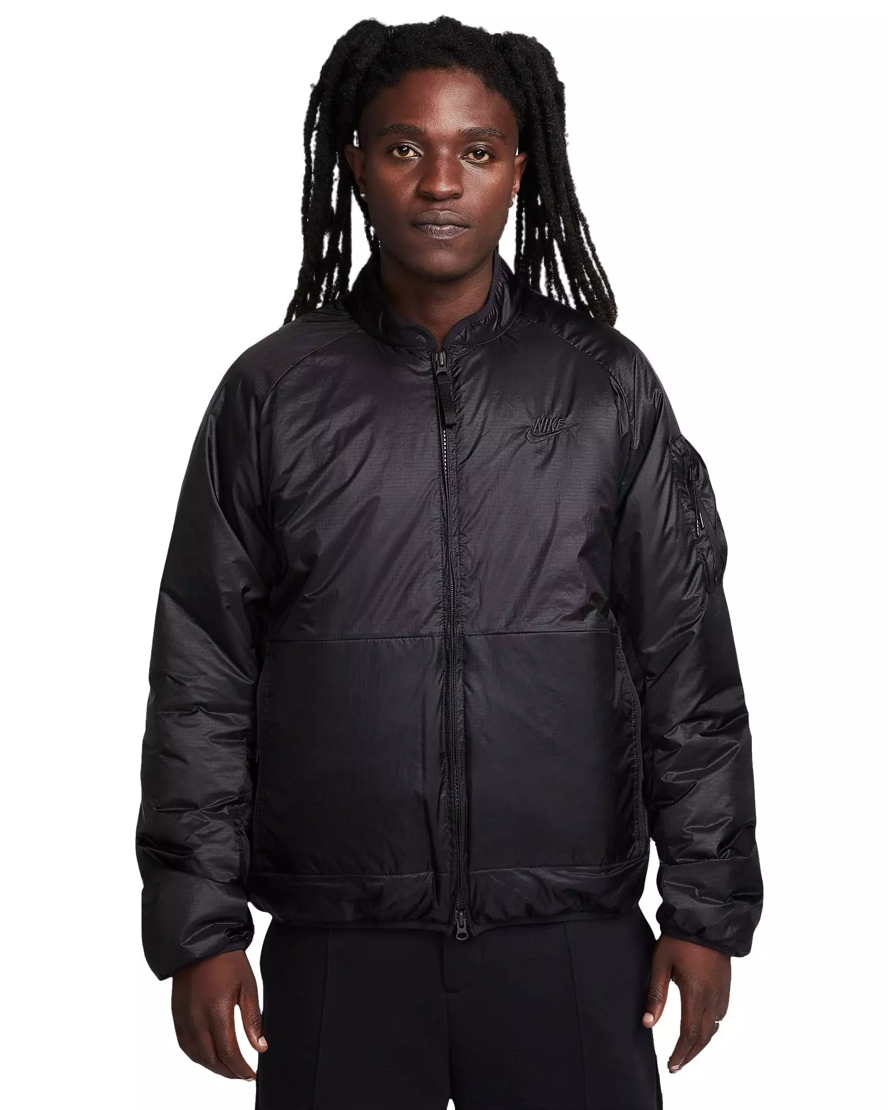 Nike Men's Sportswear Tech Therma-FIT Loose Insulated Jacket - BLACK