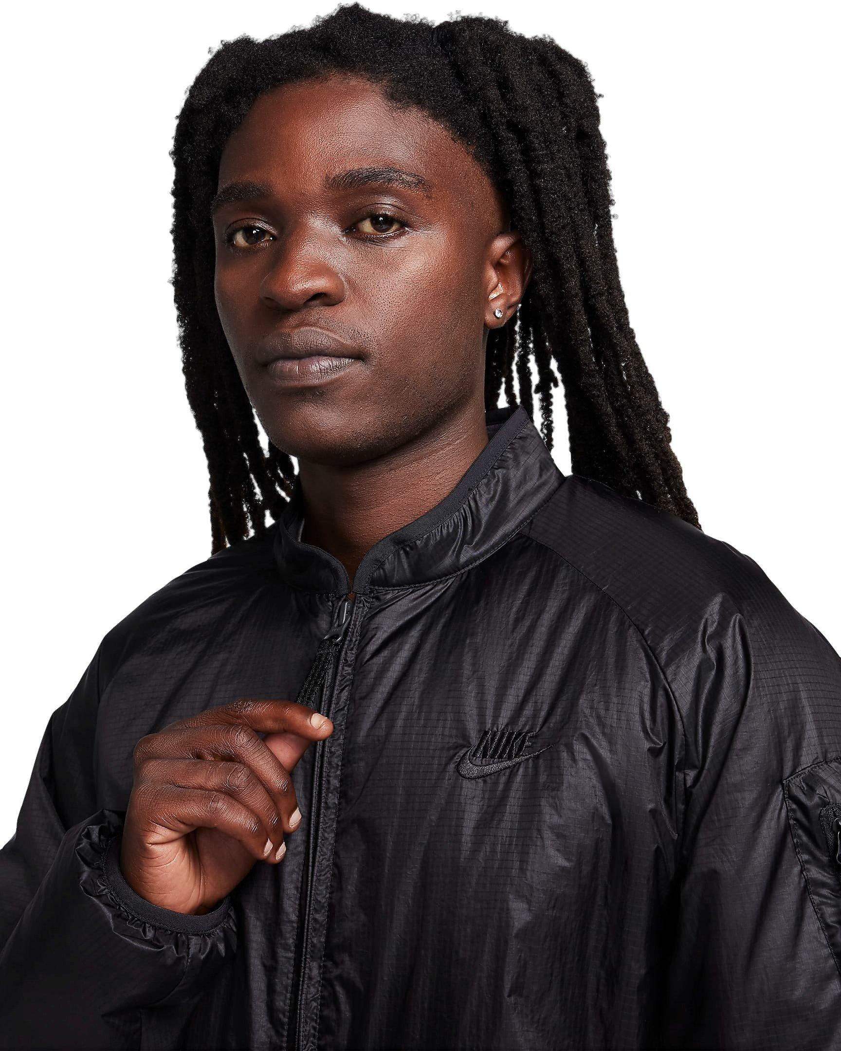 Nike Men's Sportswear Tech Therma-FIT Loose Insulated Jacket - BLACK Thumbnail View 3