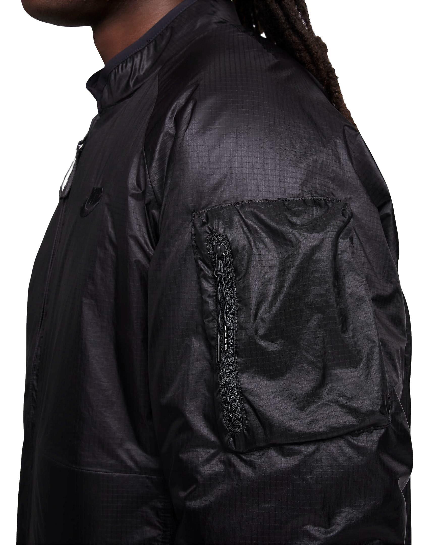 Nike Men's Sportswear Tech Therma-FIT Loose Insulated Jacket - BLACK Thumbnail View 7