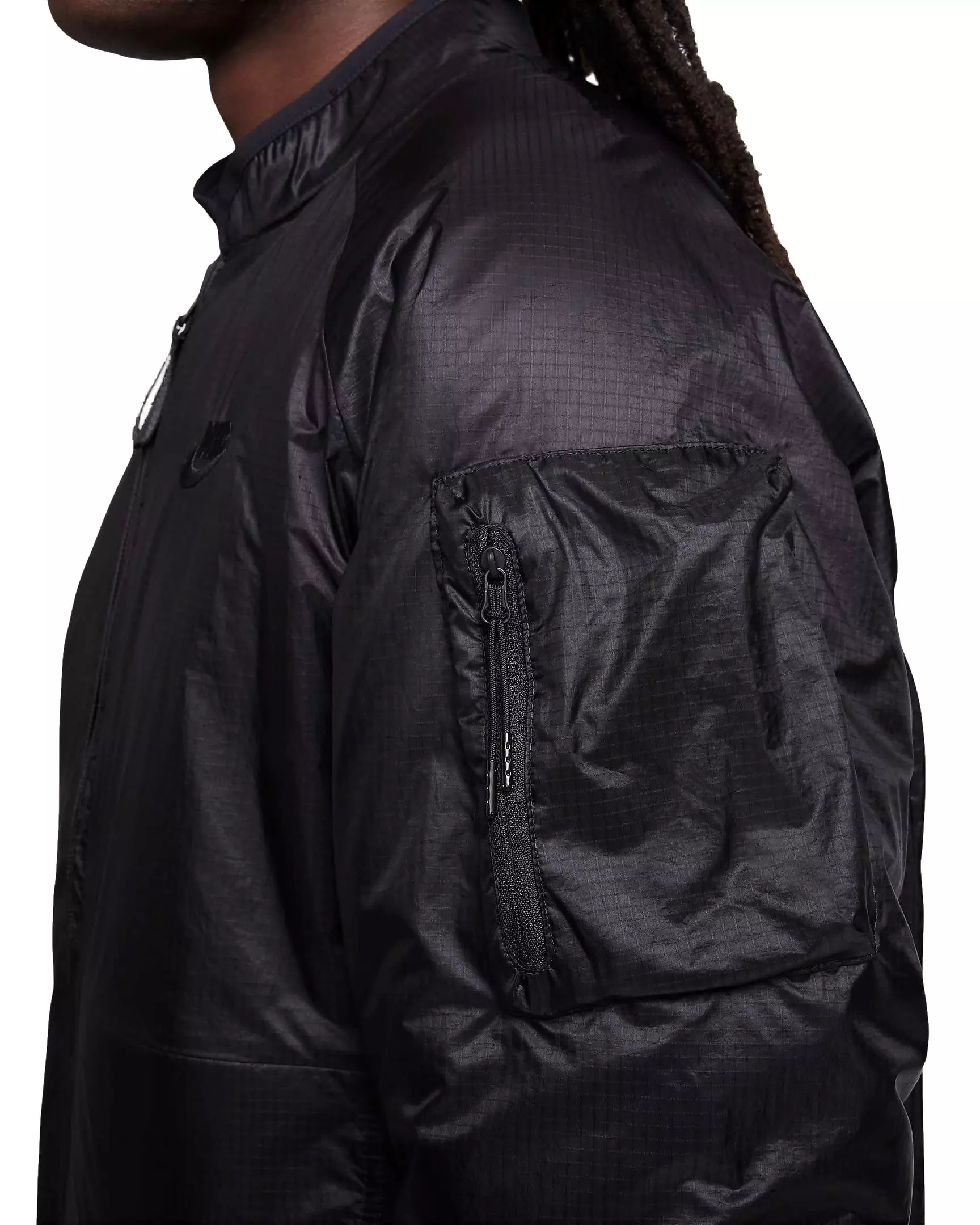 Nike Men's Sportswear Tech Therma-FIT Loose Insulated Jacket - BLACK