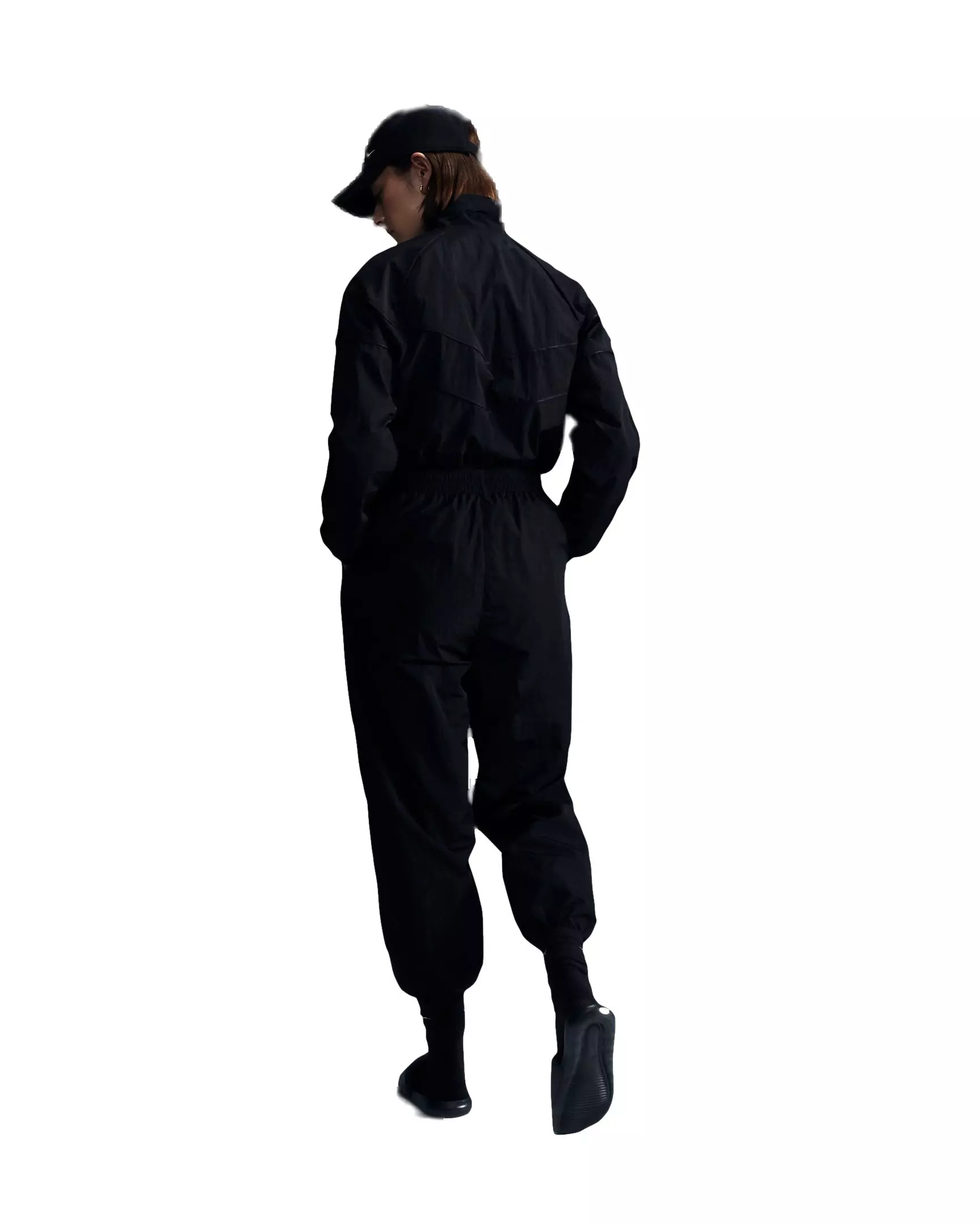 Nike Women's Windrunner Loose UV Woven Full-Zip Jacket - BLACK