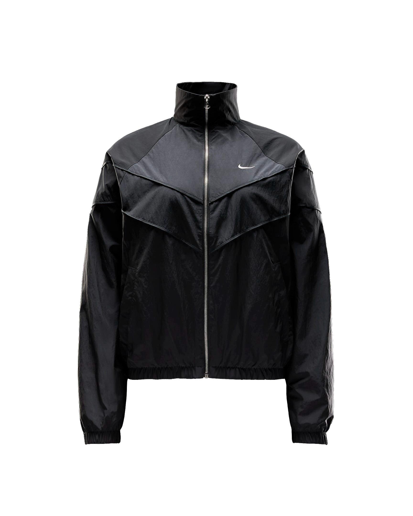 Nike Women's Windrunner Loose UV Woven Full-Zip Jacket - BLACK Thumbnail View 6