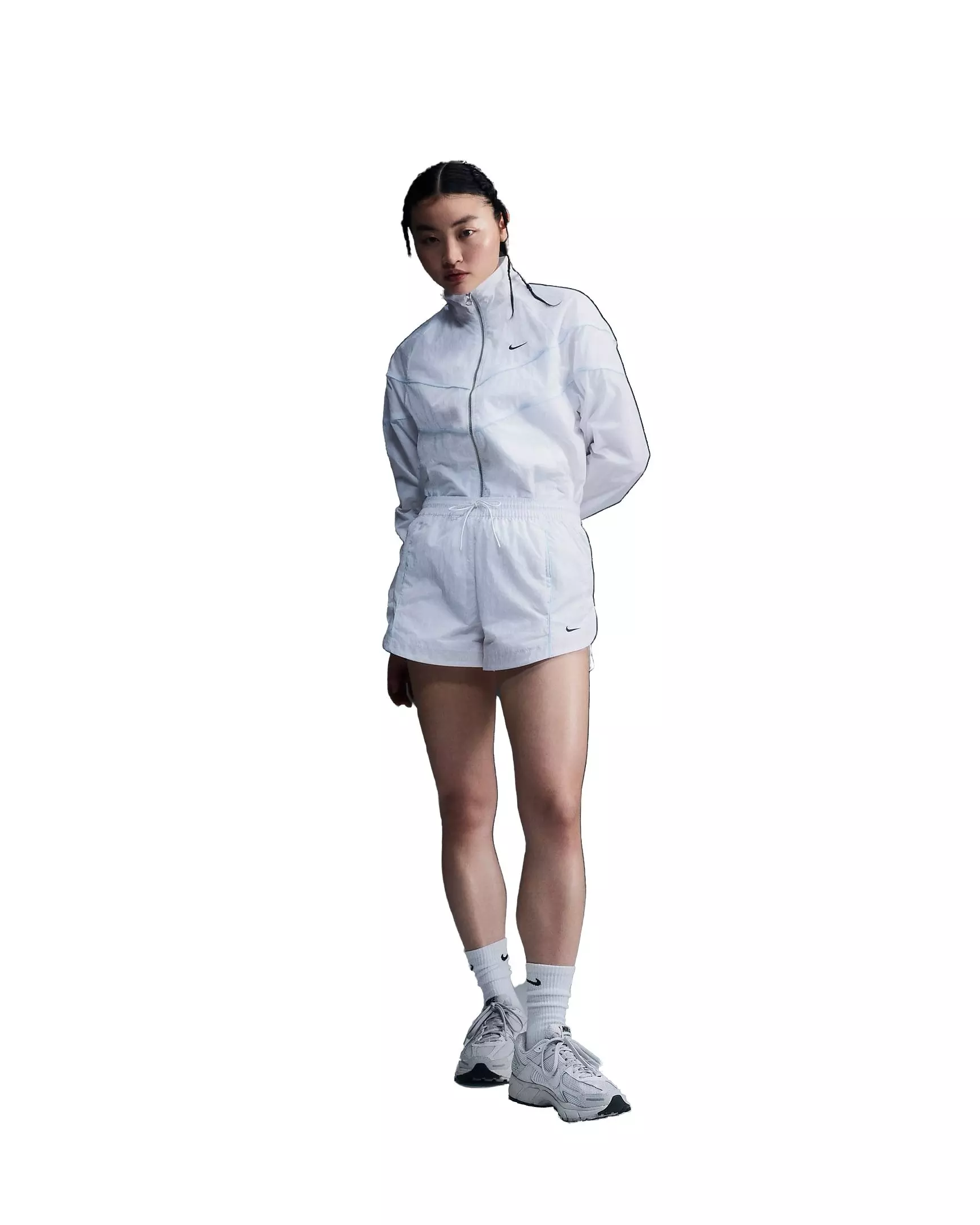 Nike Women's Windrunner Loose UV Woven Full-Zip Jacket - WHITE