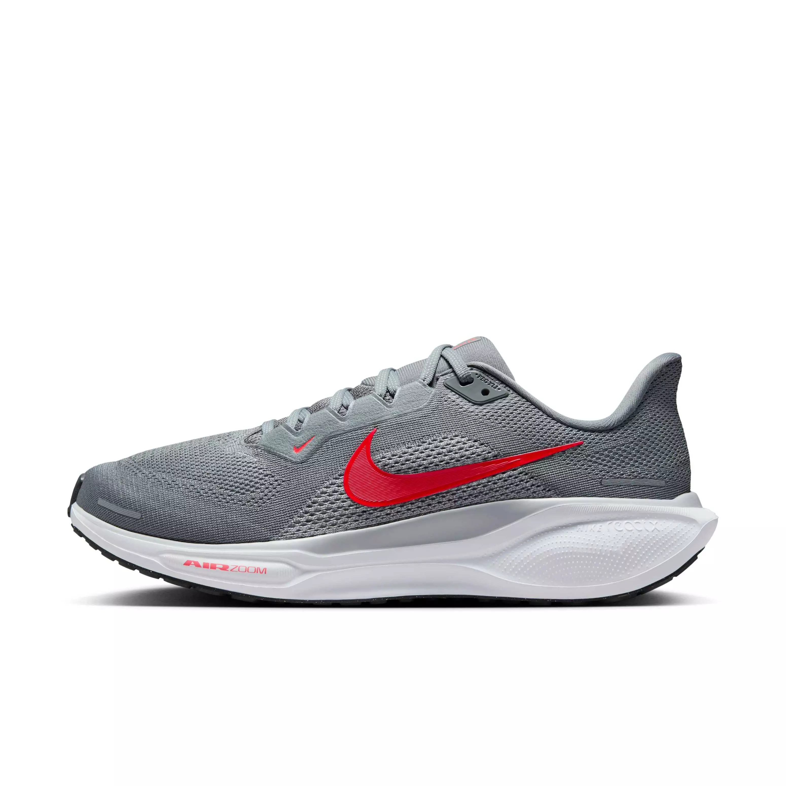 Nike Pegasus 41 "Cool Grey/Wolf Grey/Pure Platinum/Bright Crimson" Men's Running Shoe - GREY/GREY/PLATINUM/CRIMSON