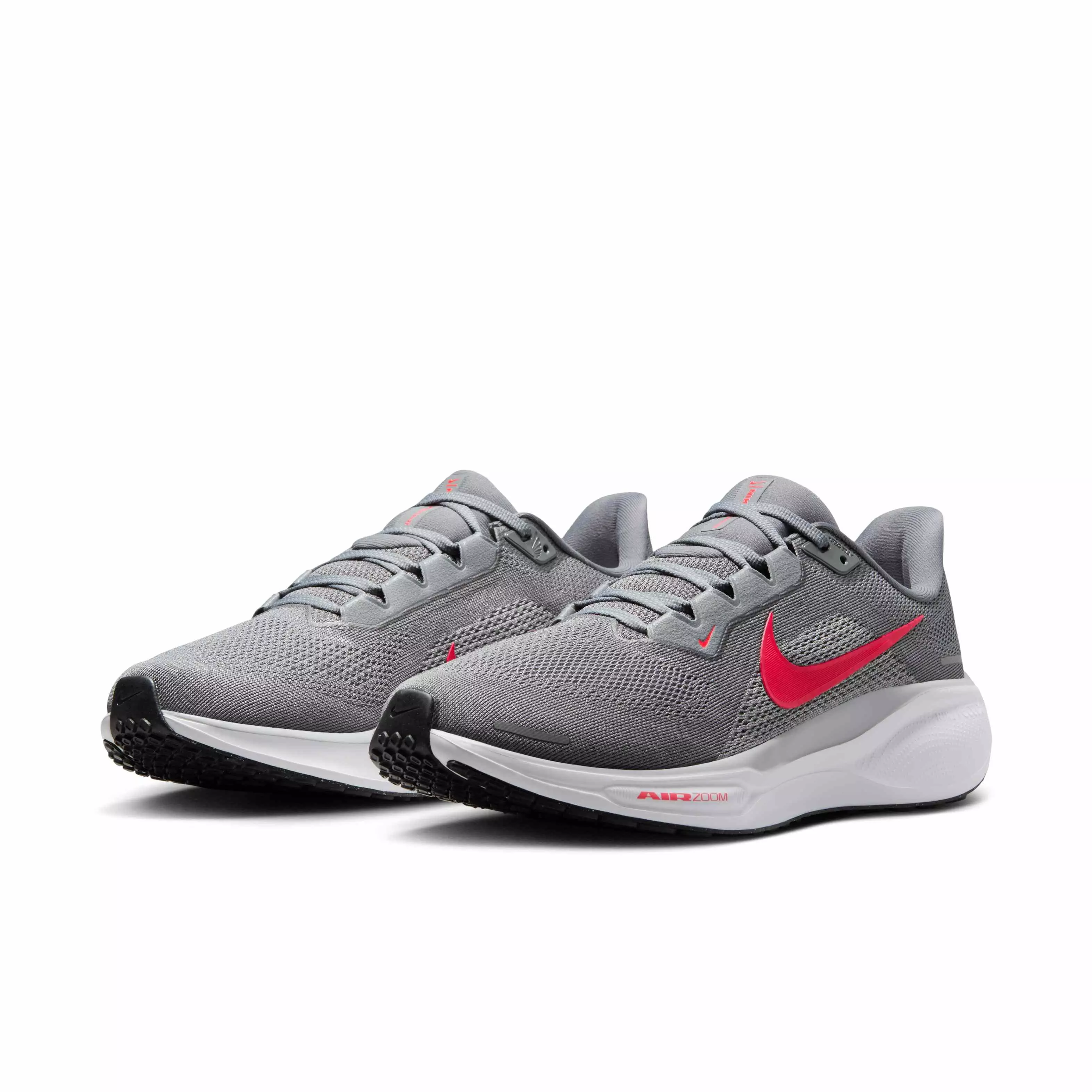 Nike Pegasus 41 "Cool Grey/Wolf Grey/Pure Platinum/Bright Crimson" Men's Running Shoe - GREY/GREY/PLATINUM/CRIMSON