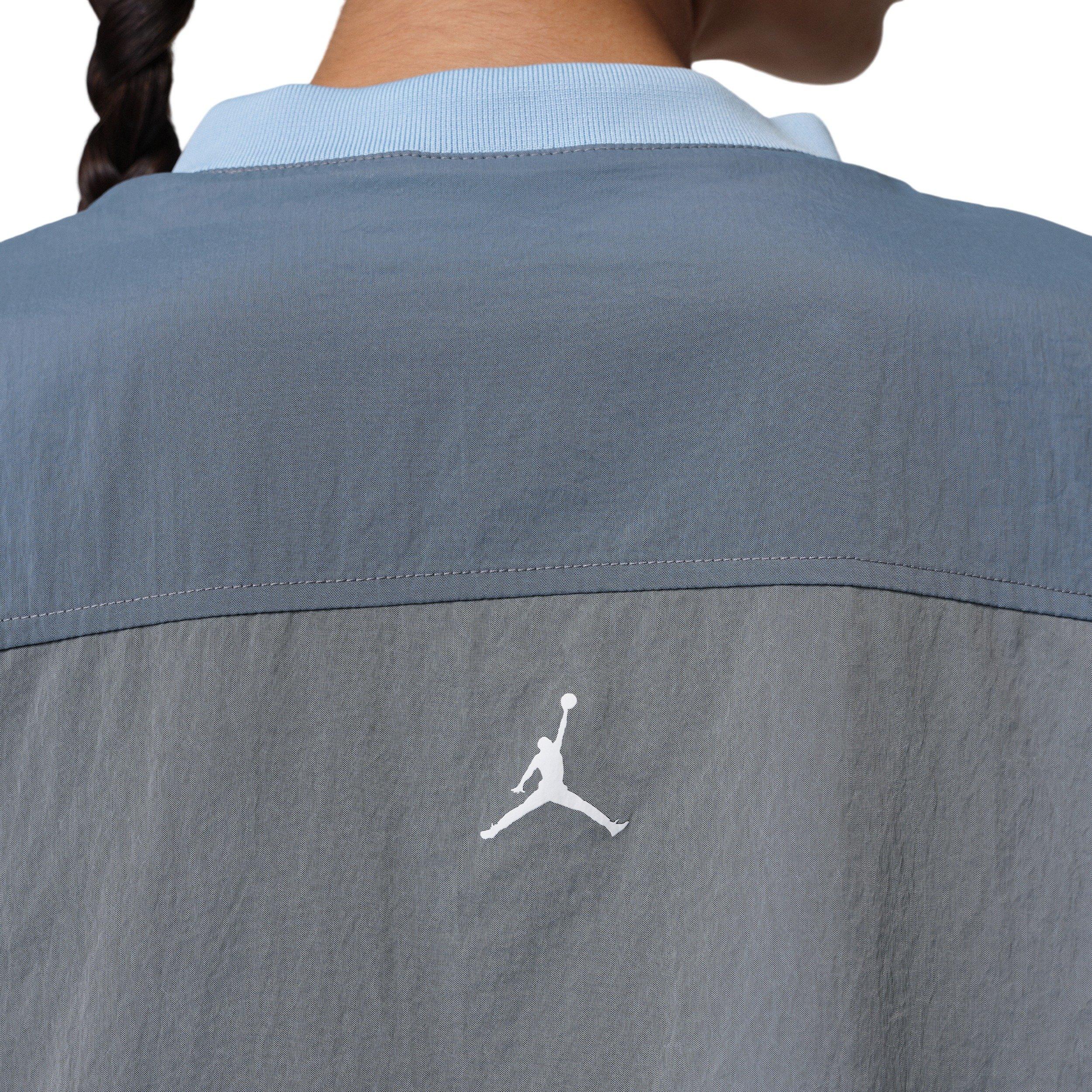 Jordan Women's Brooklyn Woven Long-Sleeve Graphic Pullover -Blue/Grey - BLUE/GREY Thumbnail View 5