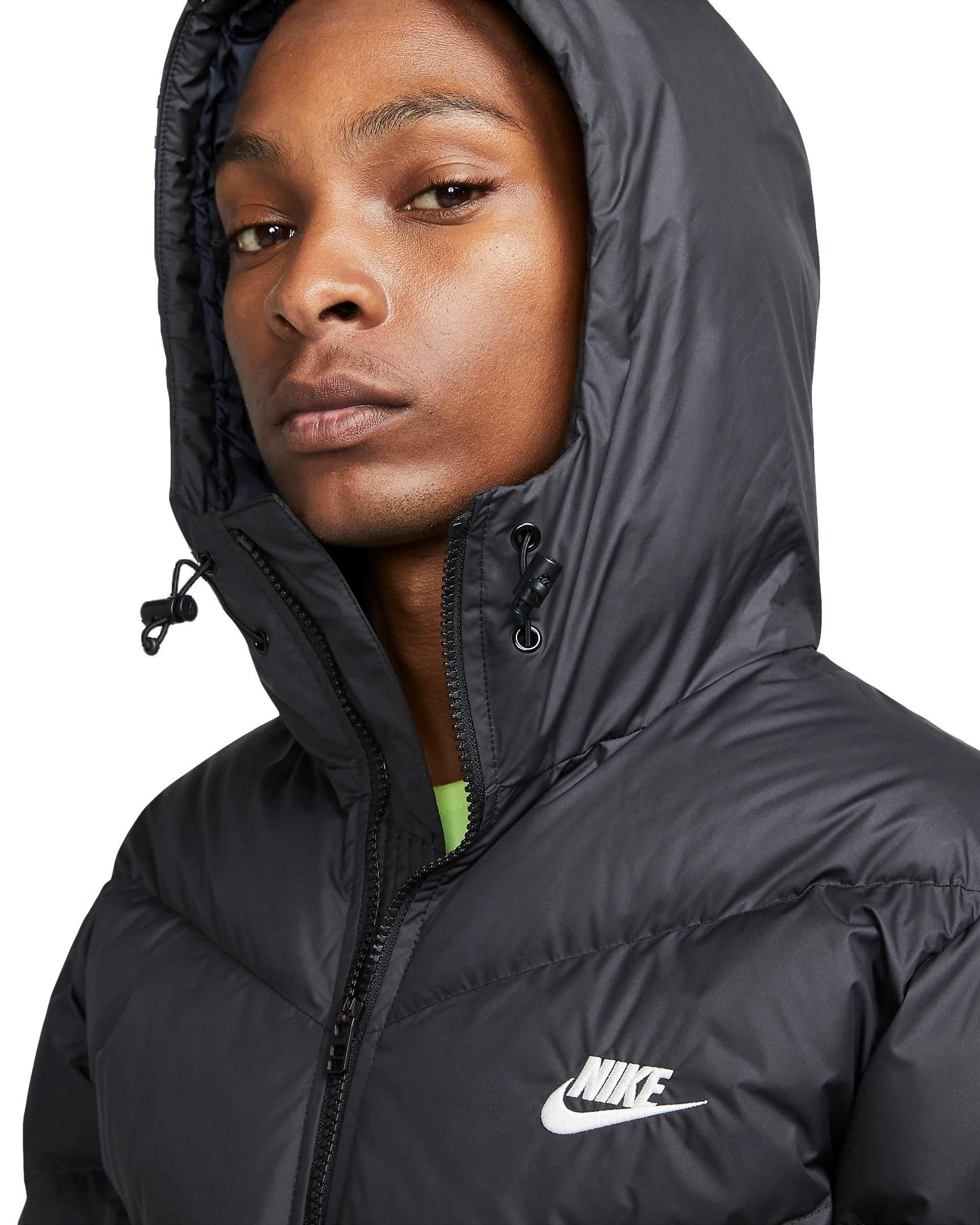 Nike Men's Storm-FIT PrimaLoft Hooded Windrunner Puffer Jacket - BLACK Thumbnail View 3