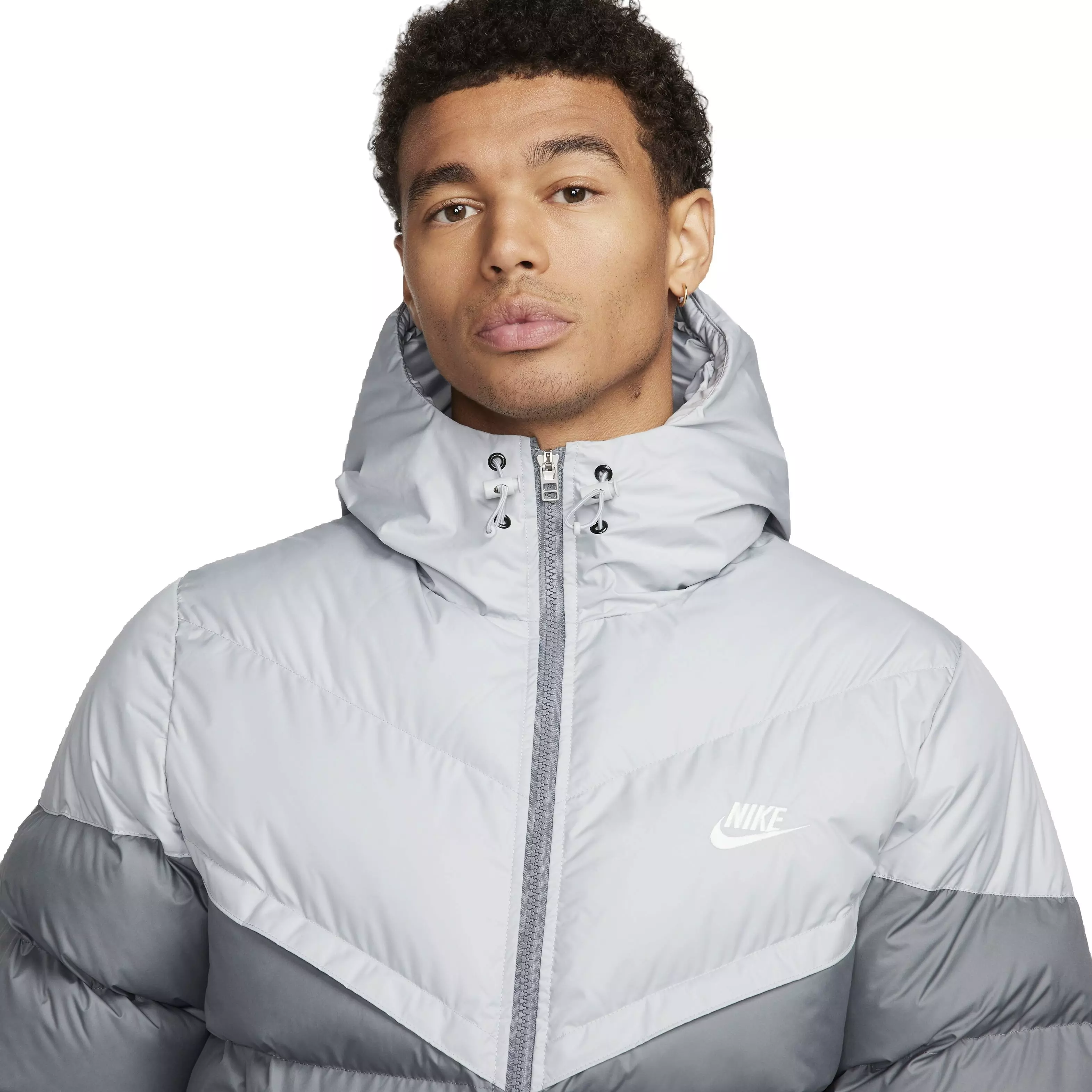 Nike Men's Storm-FIT PrimaLoft Hooded Windrunner Puffer Jacket - GREY
