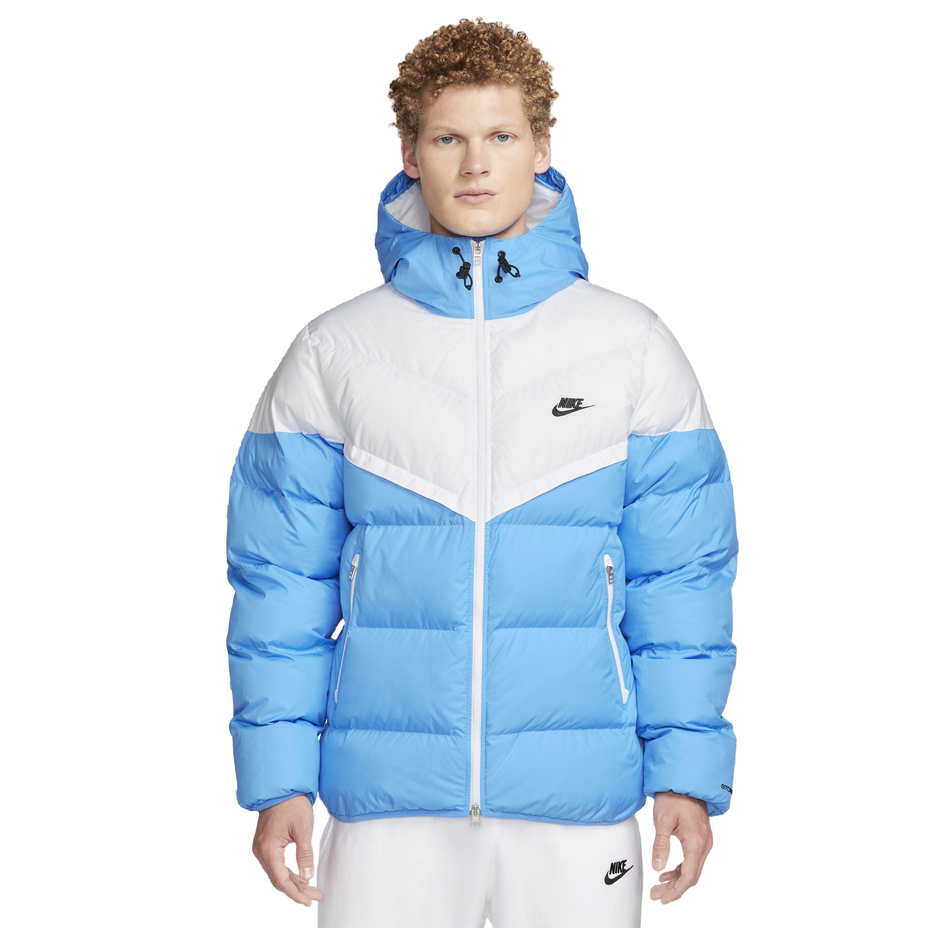 Nike Men's Storm-FIT PrimaLoft Hooded Windrunner Puffer Jacket - WHITE Thumbnail View 1