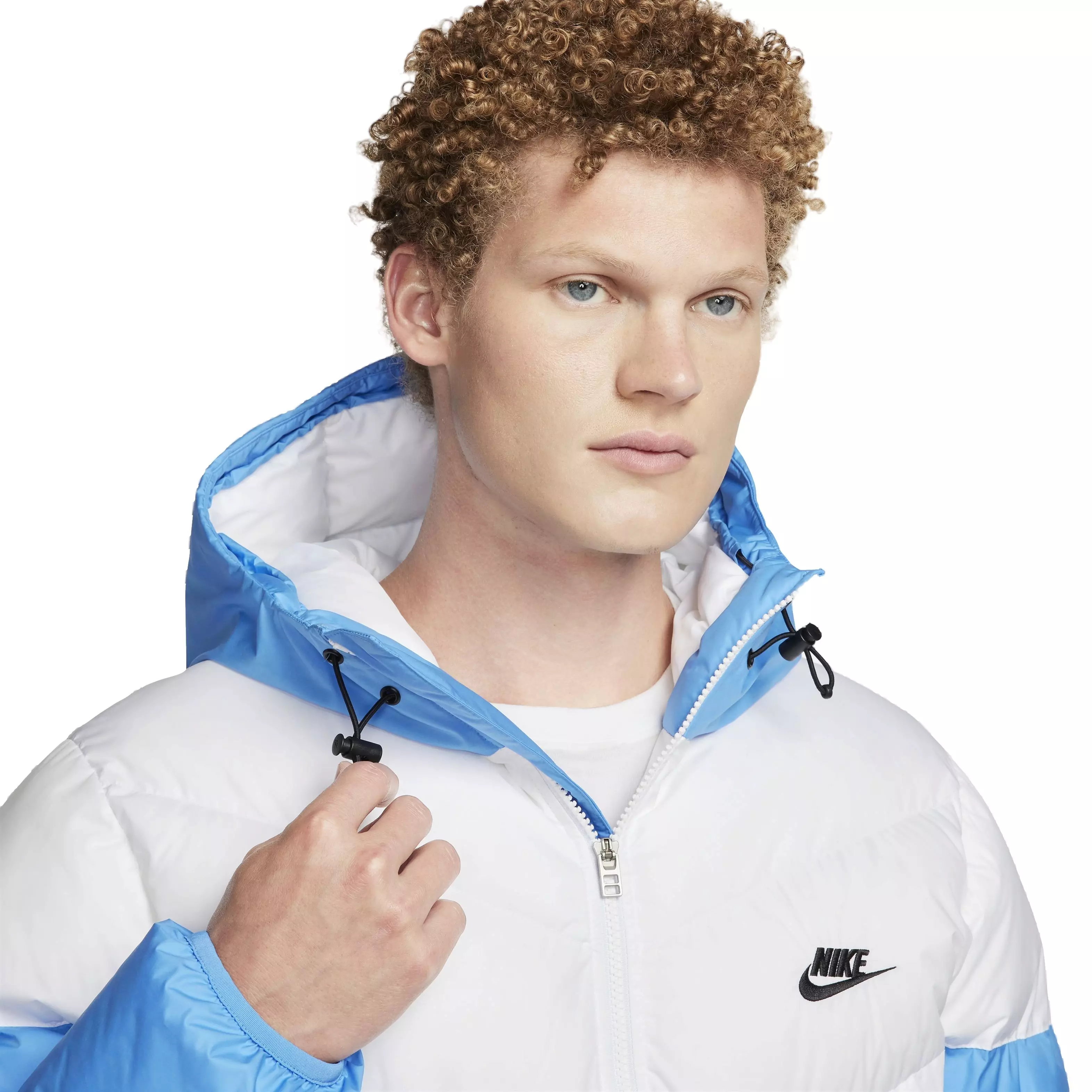 Nike Men's Storm-FIT PrimaLoft Hooded Windrunner Puffer Jacket - WHITE