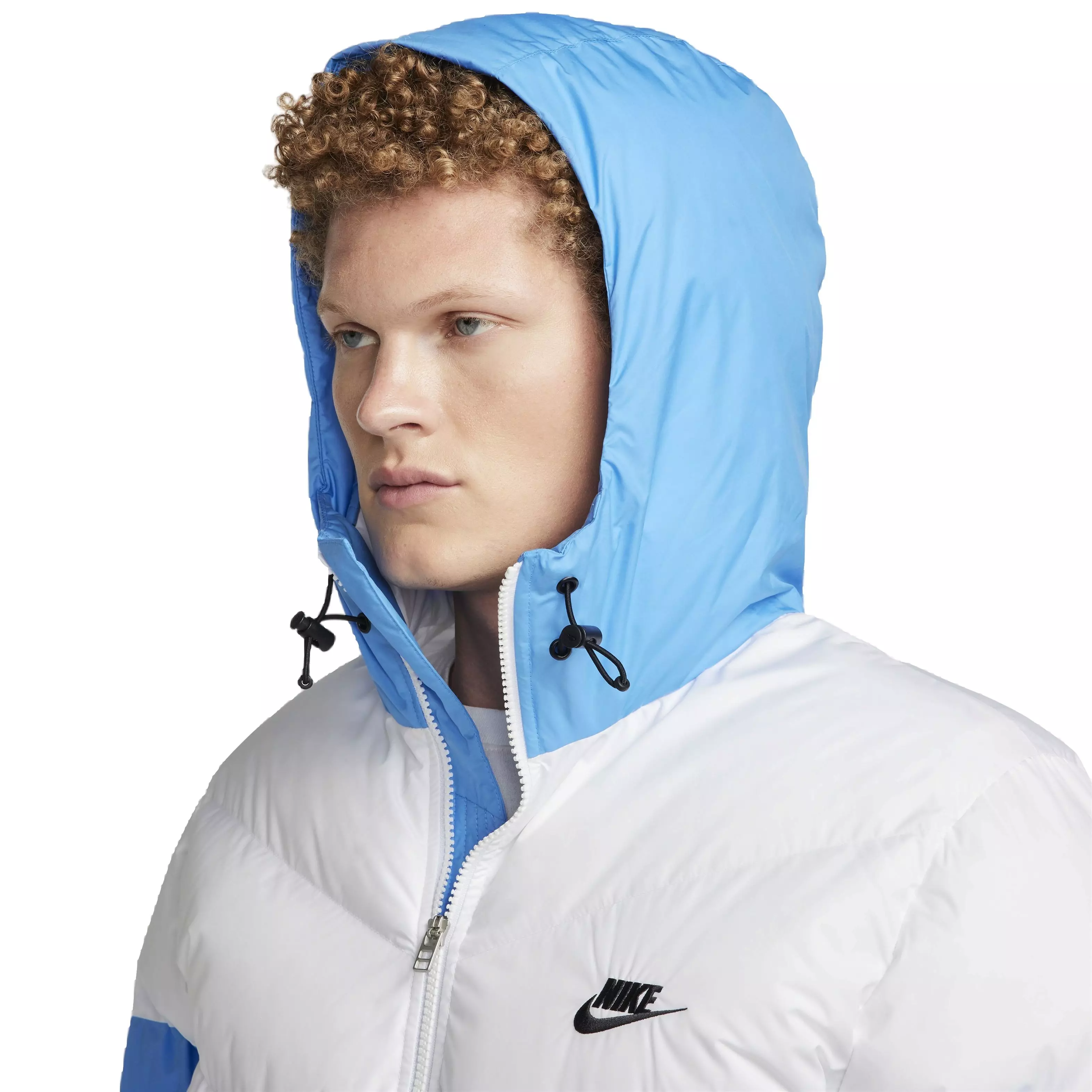 Nike Men's Storm-FIT PrimaLoft Hooded Windrunner Puffer Jacket - WHITE