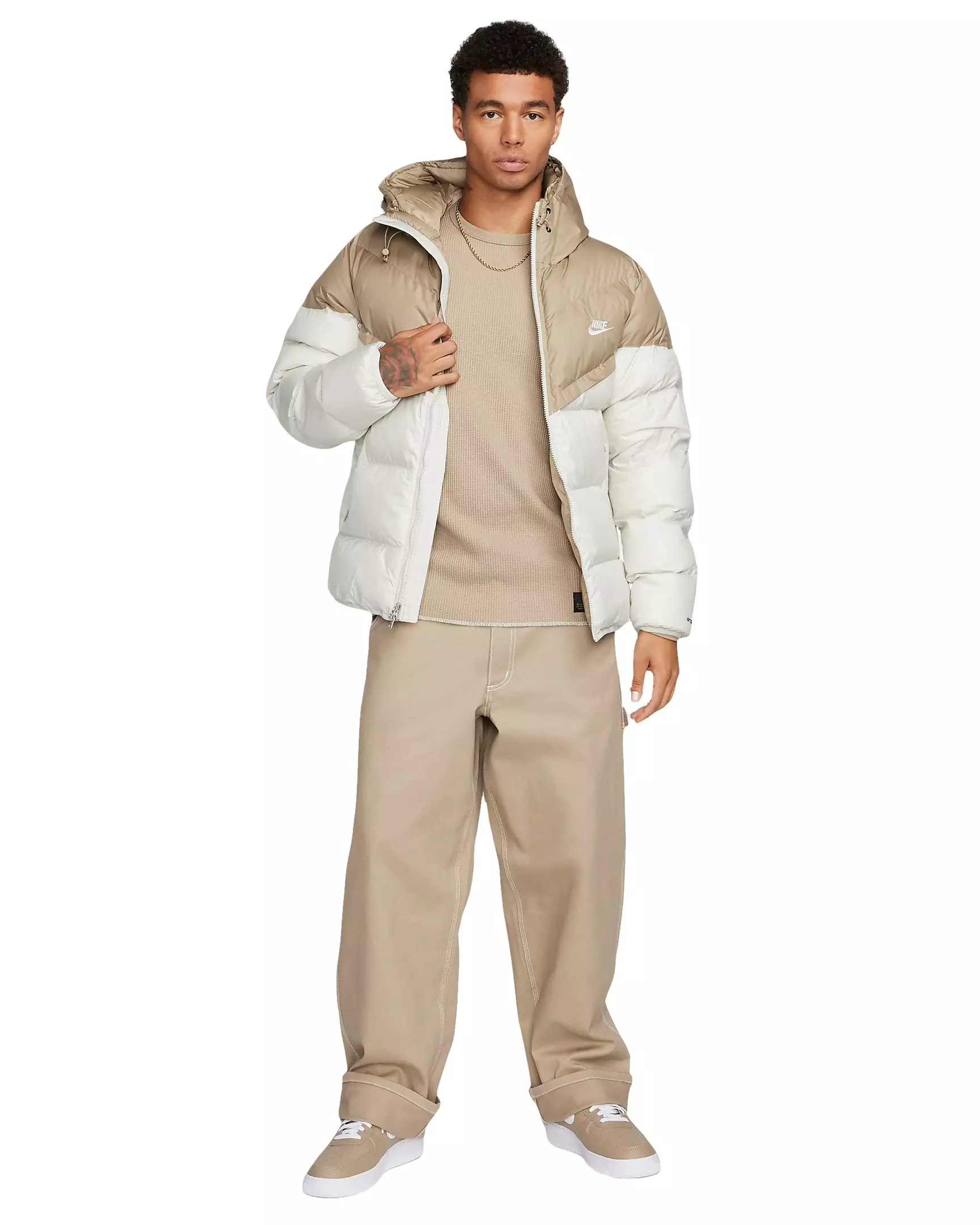 Nike Men's Storm-FIT PrimaLoft Hooded Windrunner Puffer Jacket - BROWN