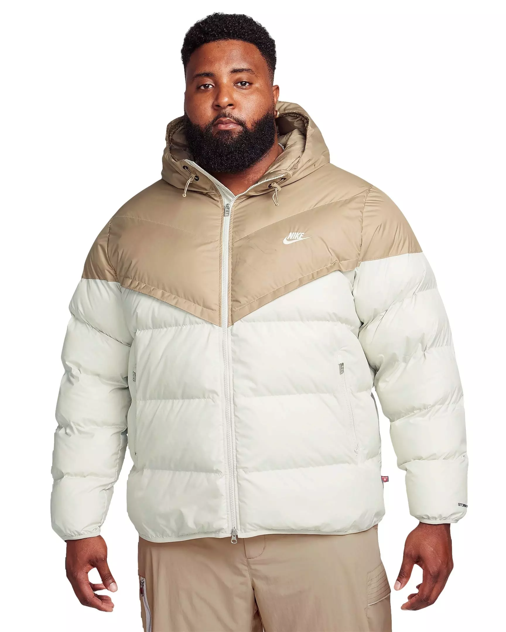 Nike Men's Storm-FIT PrimaLoft Hooded Windrunner Puffer Jacket - BROWN