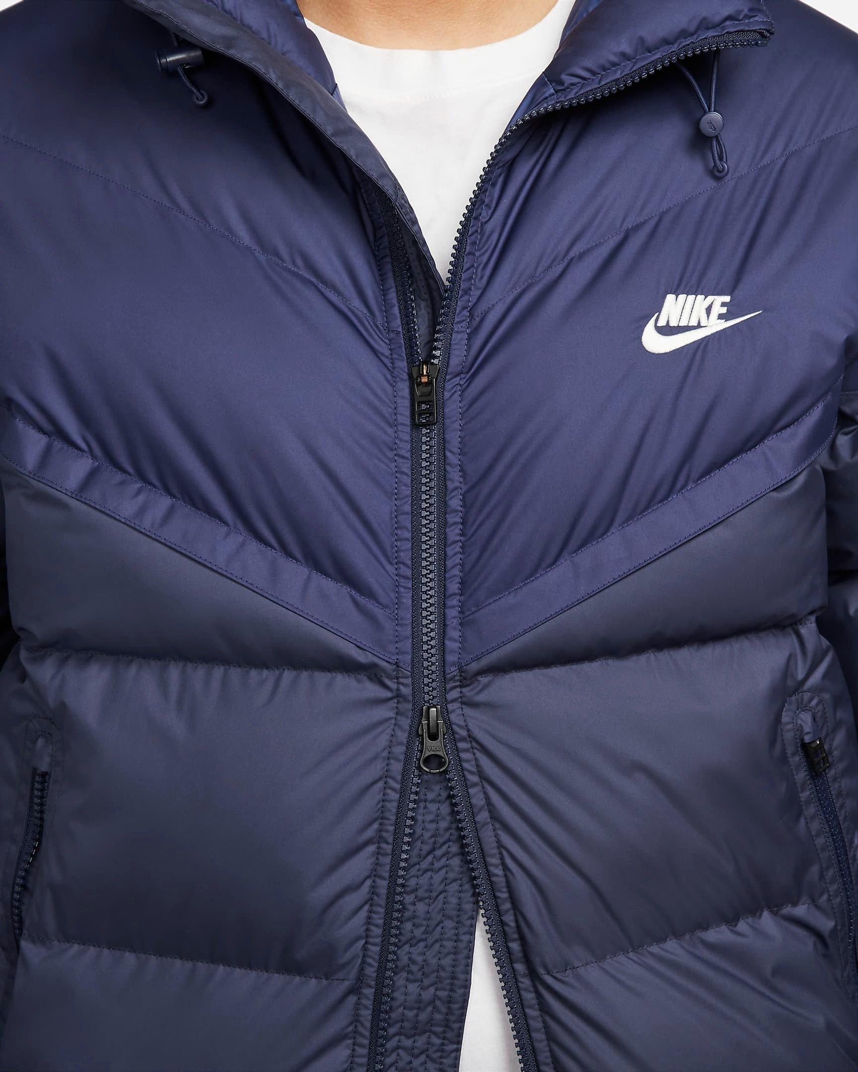 Nike Men's Storm-FIT PrimaLoft Hooded Windrunner Puffer Jacket - BLUE Thumbnail View 4