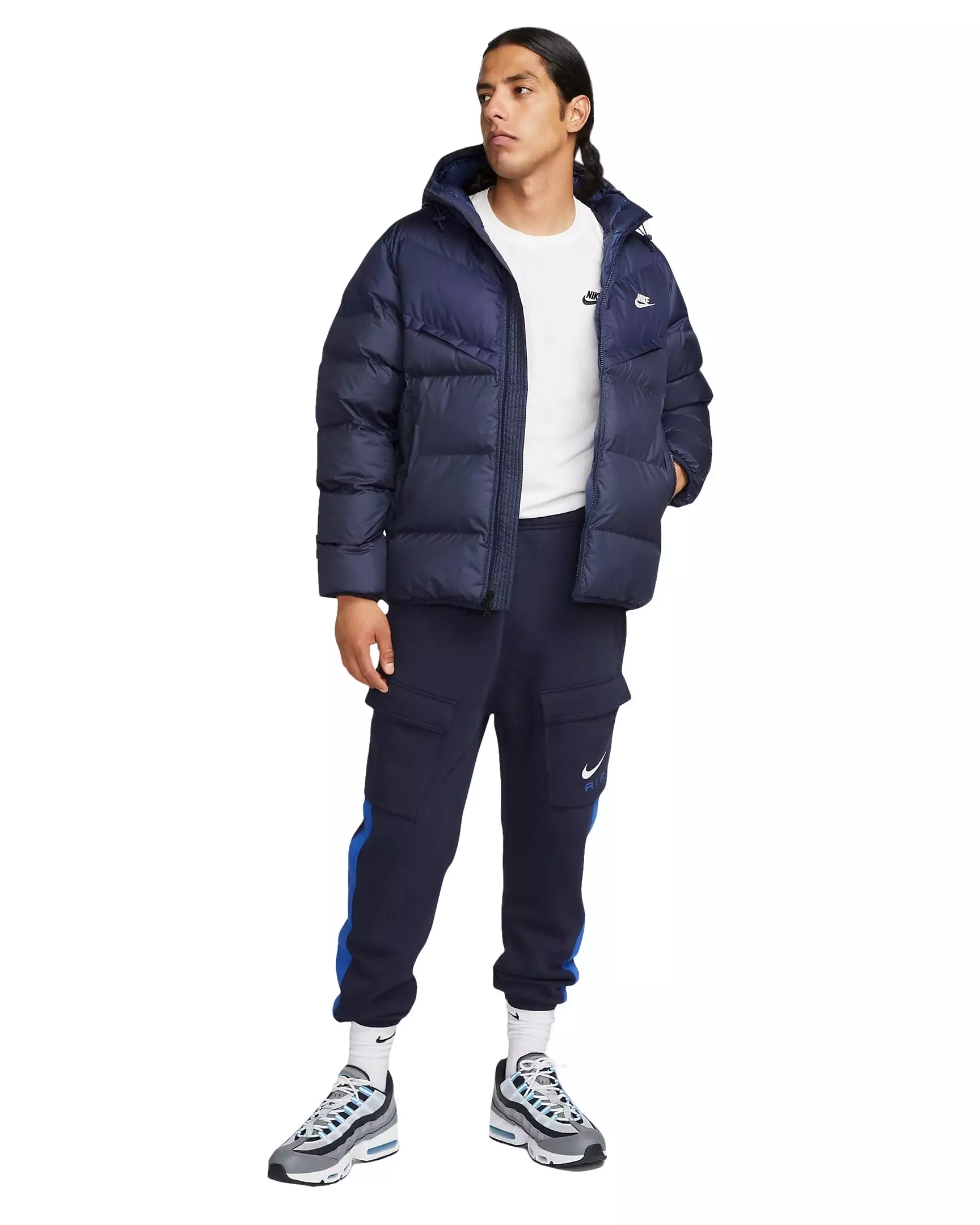 Nike Men's Storm-FIT PrimaLoft Hooded Windrunner Puffer Jacket - BLUE