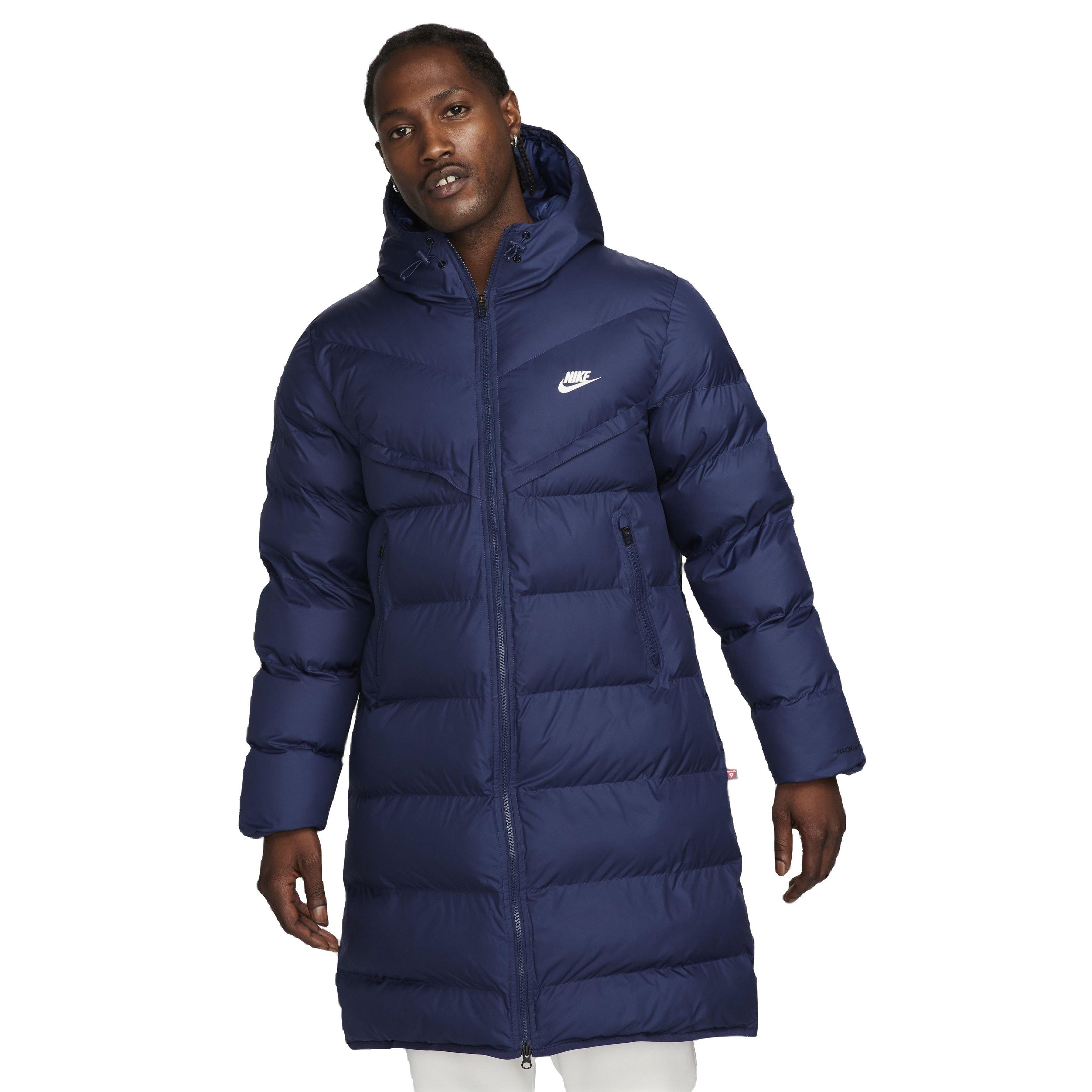Nike Men's Storm-FIT Windrunner Hooded Parka Jacket - BLUE Thumbnail View 1