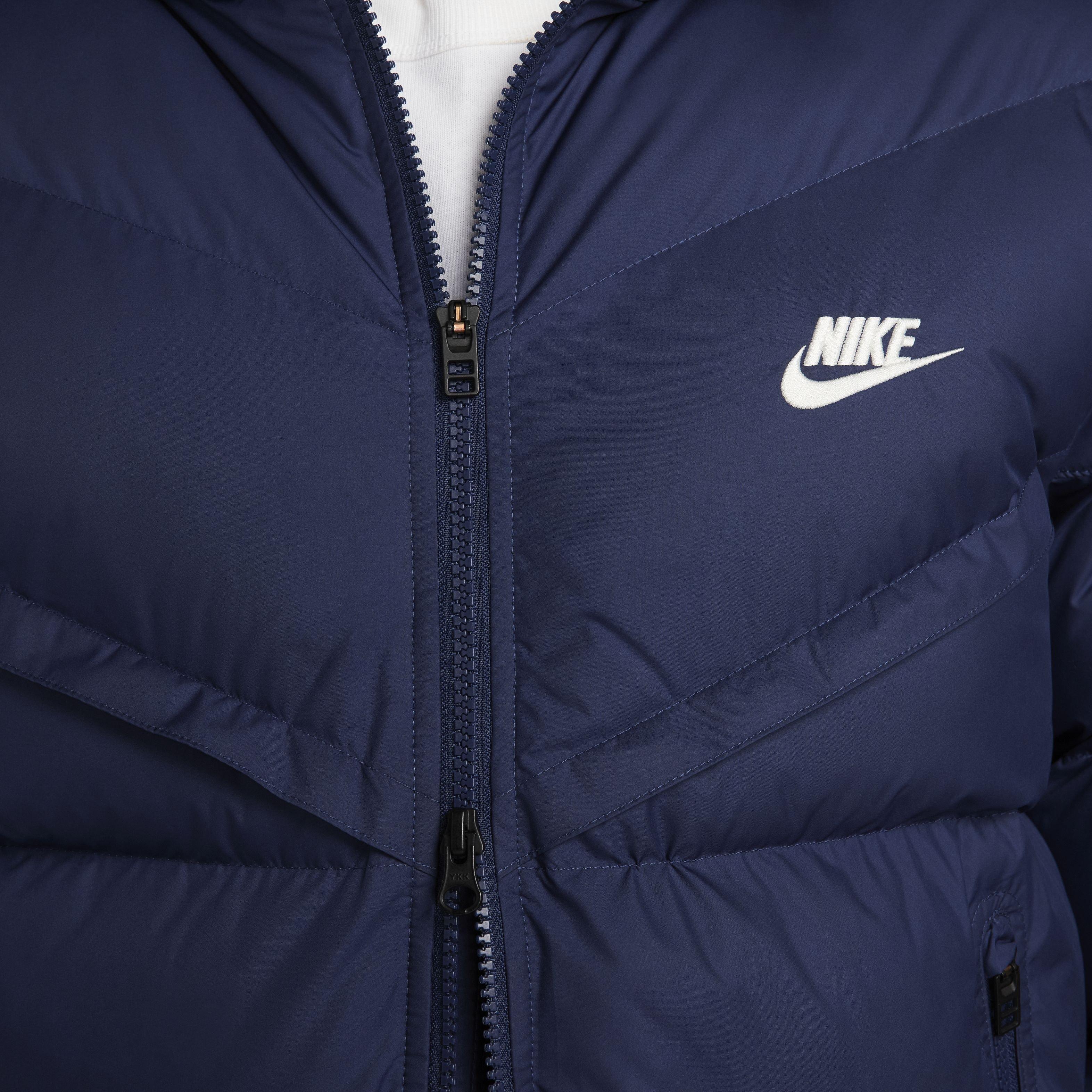 Nike Men's Storm-FIT Windrunner Hooded Parka Jacket - BLUE Thumbnail View 4