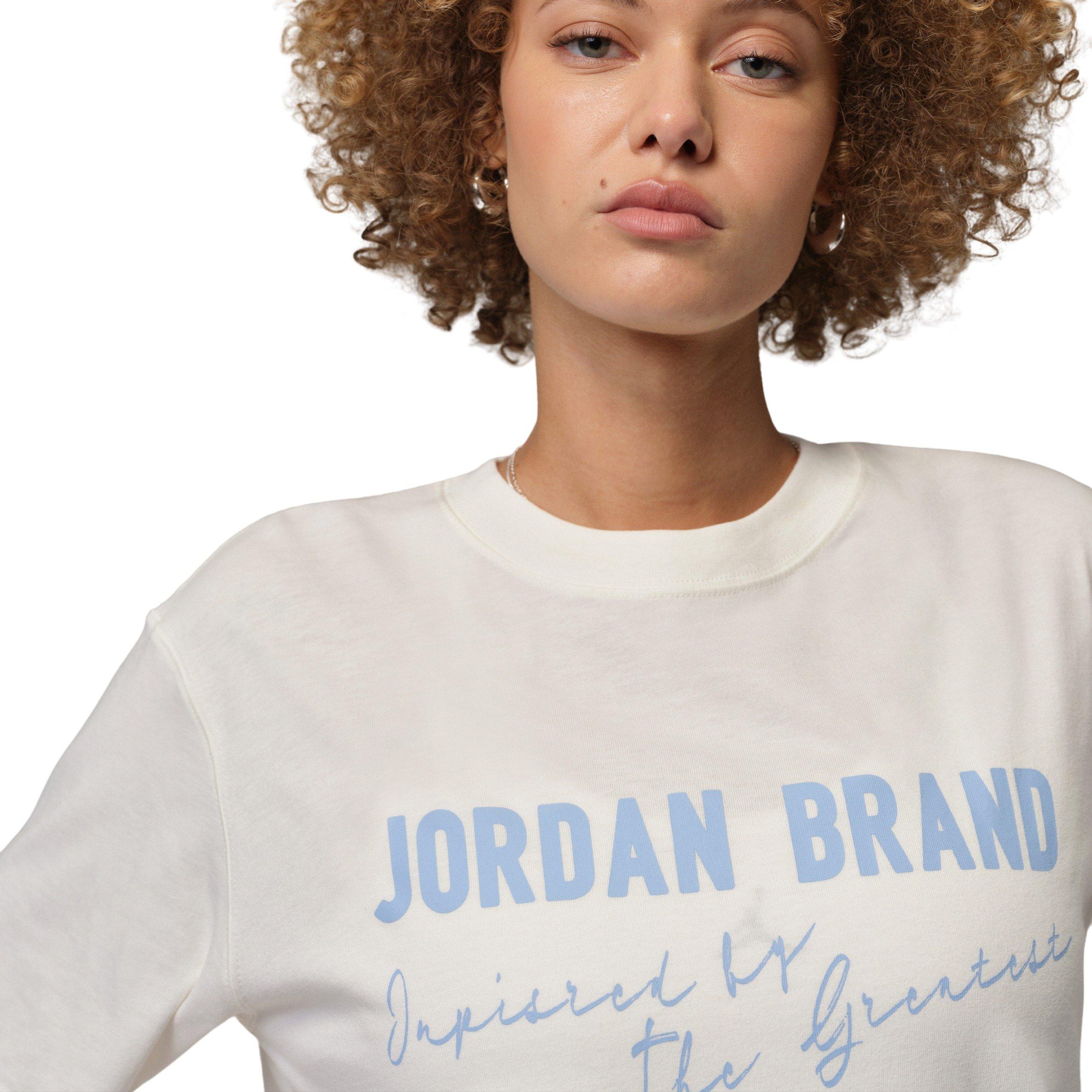 Jordan Women's Brooklyn Short-Sleeve Graphic Tee - Off-White - OFF-WHITE Thumbnail View 3