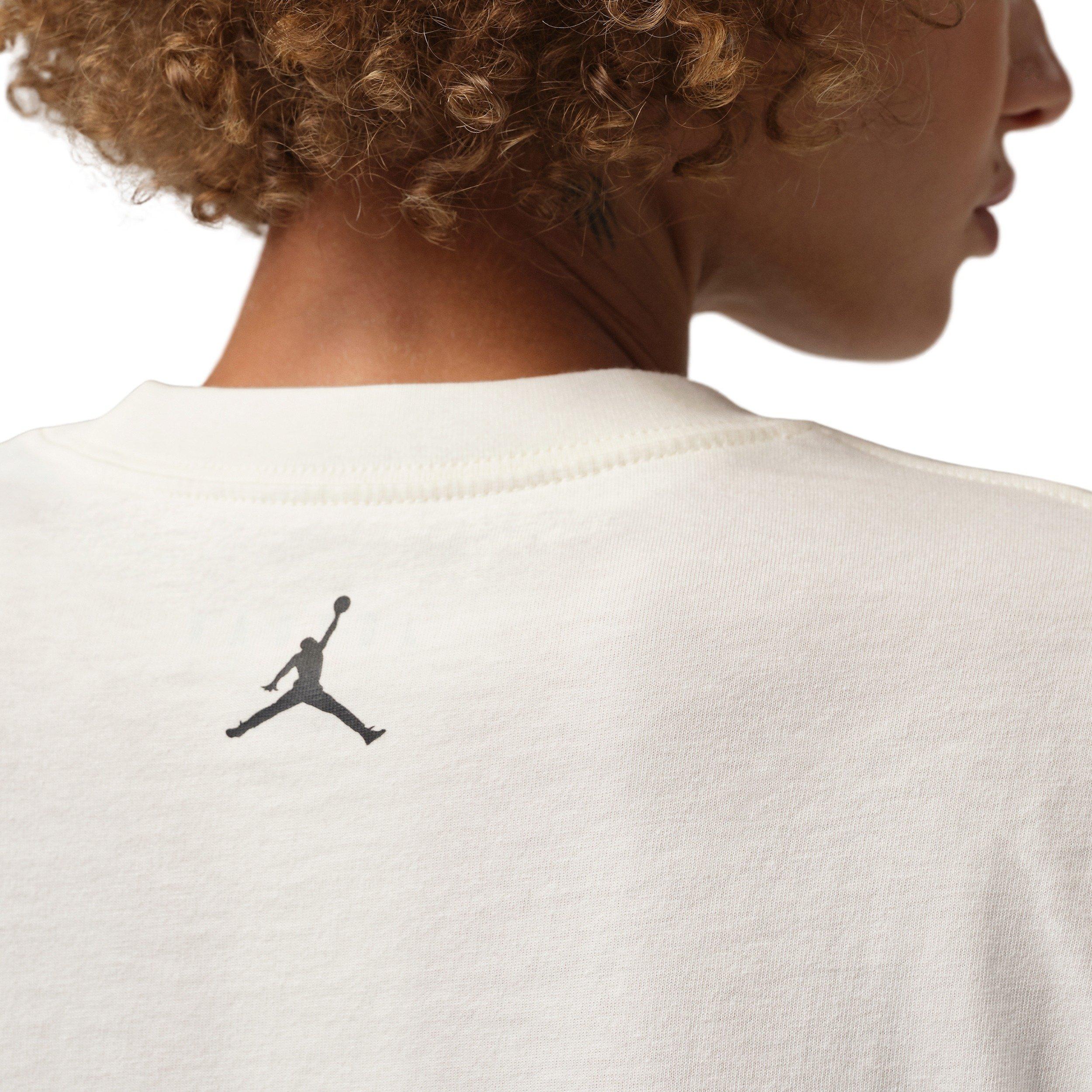 Jordan Women's Brooklyn Short-Sleeve Graphic Tee -Off-White - OFF-WHITE Thumbnail View 4