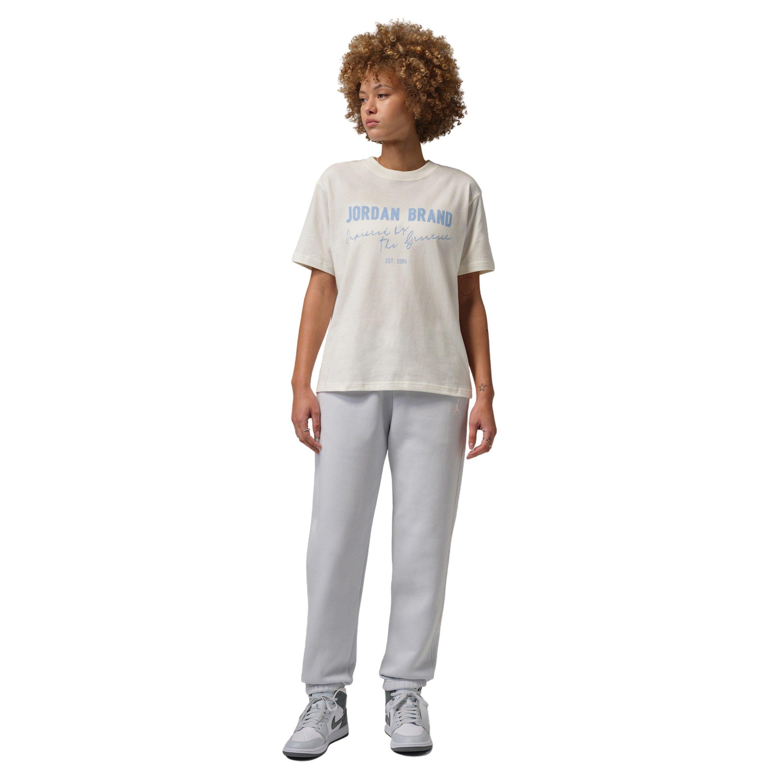 Jordan Women's Brooklyn Short-Sleeve Graphic Tee - Off-White - OFF-WHITE Thumbnail View 5
