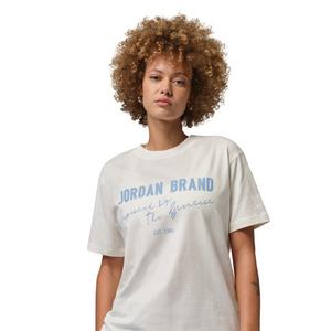 Jordan Women's Brooklyn Short-Sleeve Graphic Tee -Off-White