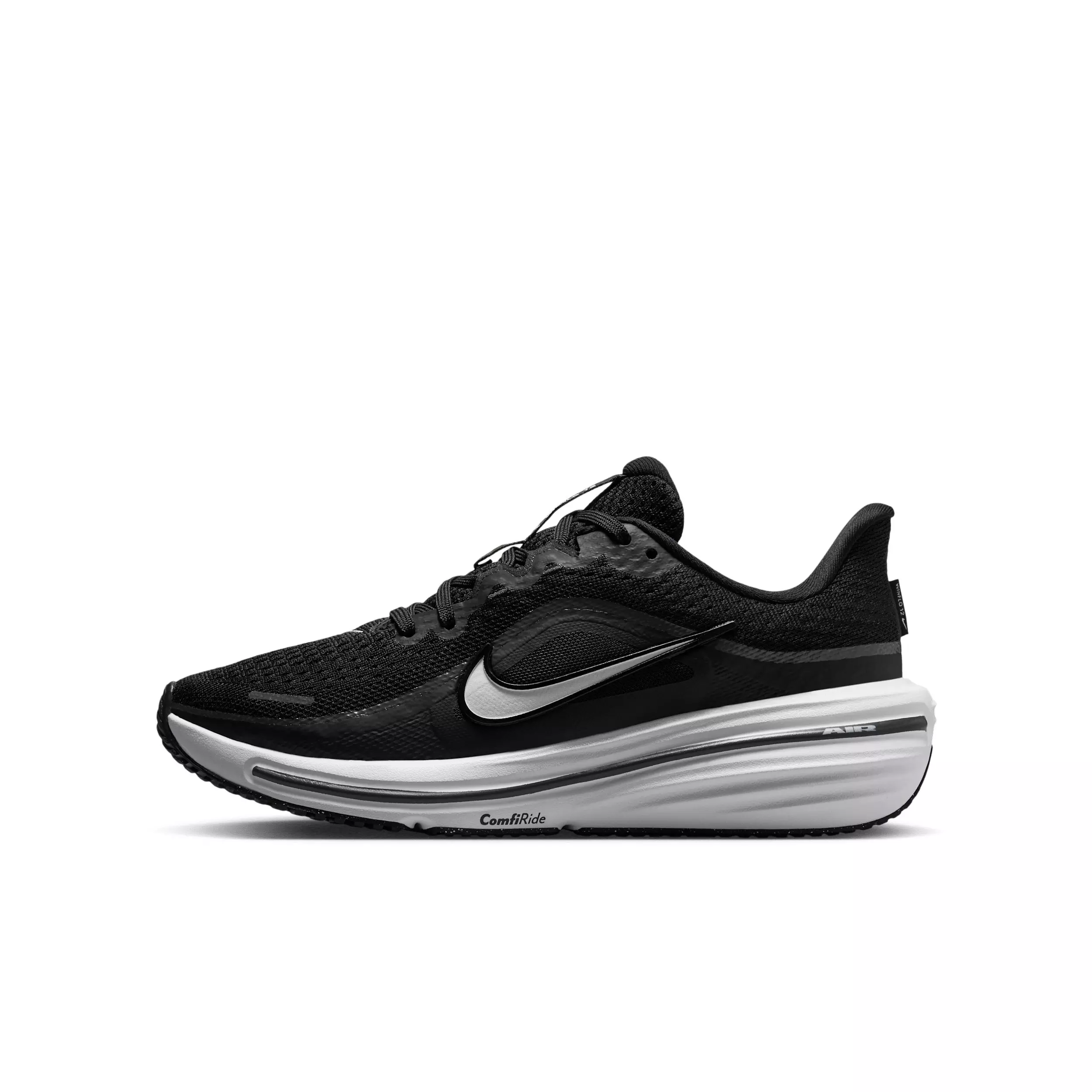 Nike Winflo 12 "Black/Dark Smoke Grey/White" Grade School Boys' Running Shoe - BLACK/DK GREY/WHITE