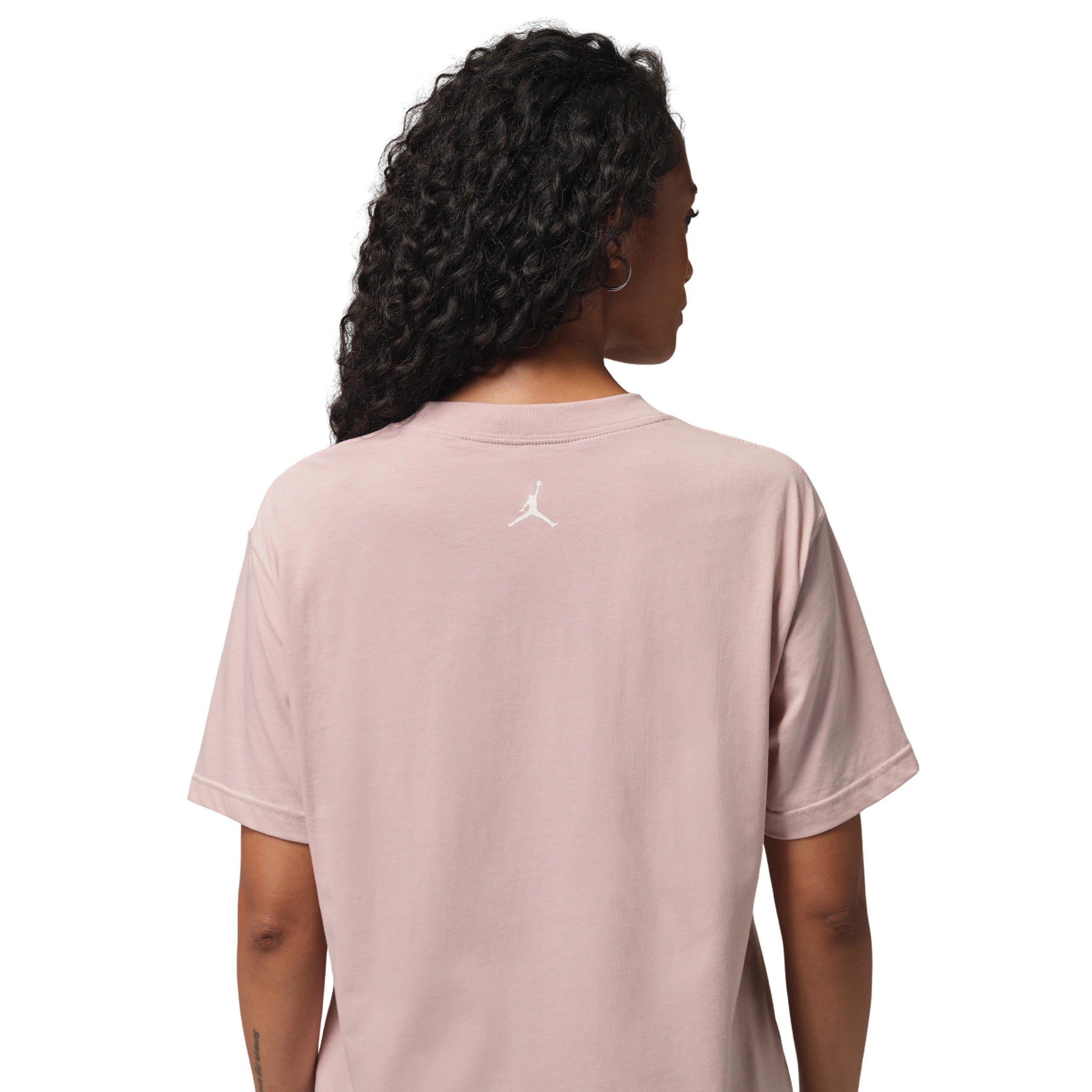 Jordan Women's Brooklyn Short-Sleeve Graphic Tee -Pink/White - PINK/WHITE Thumbnail View 2