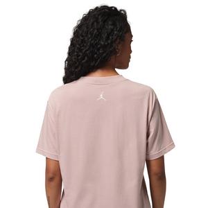 Jordan Women's Brooklyn Short-Sleeve Graphic Tee -Pink/White