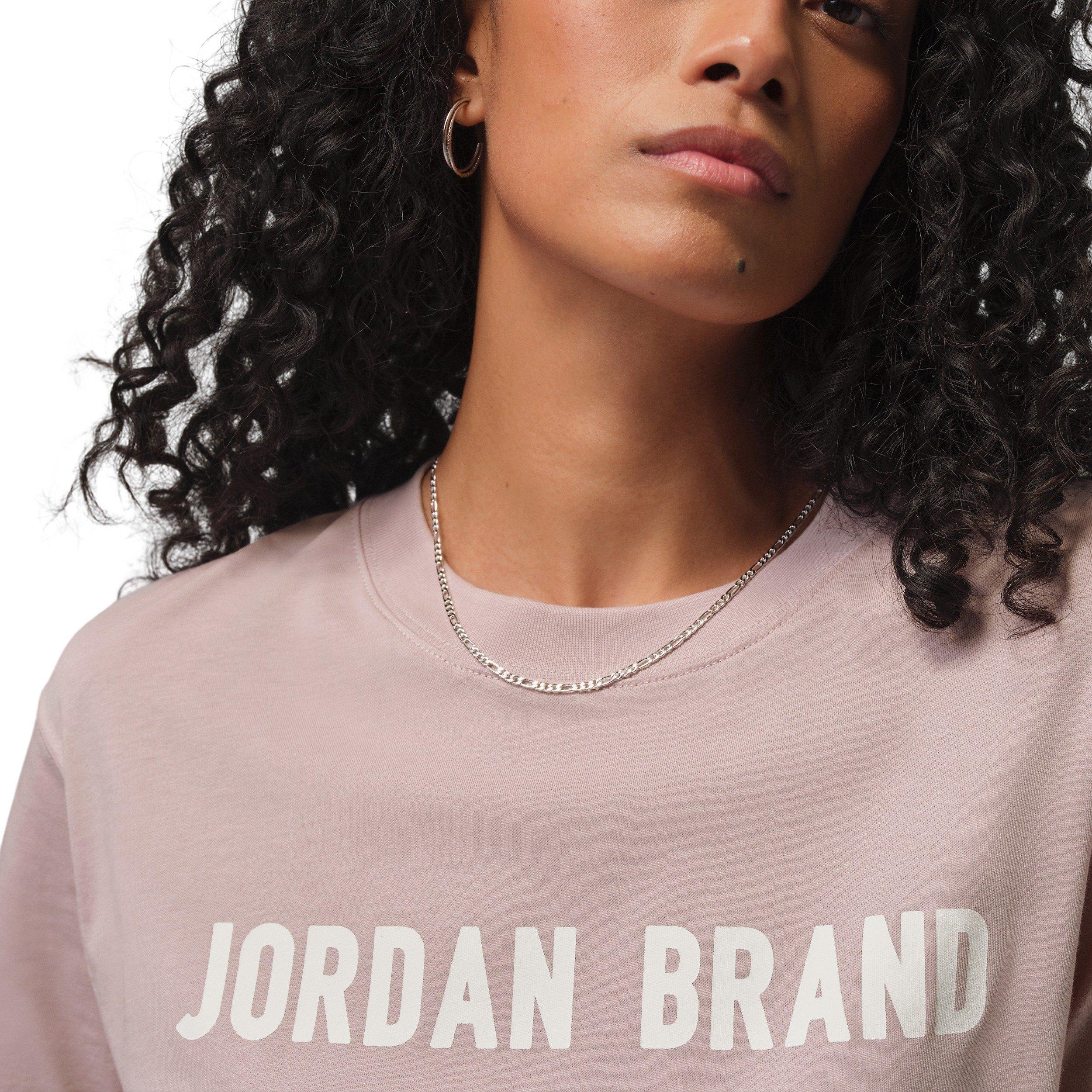 Jordan Women's Brooklyn Short-Sleeve Graphic Tee -Pink/White - PINK/WHITE Thumbnail View 3