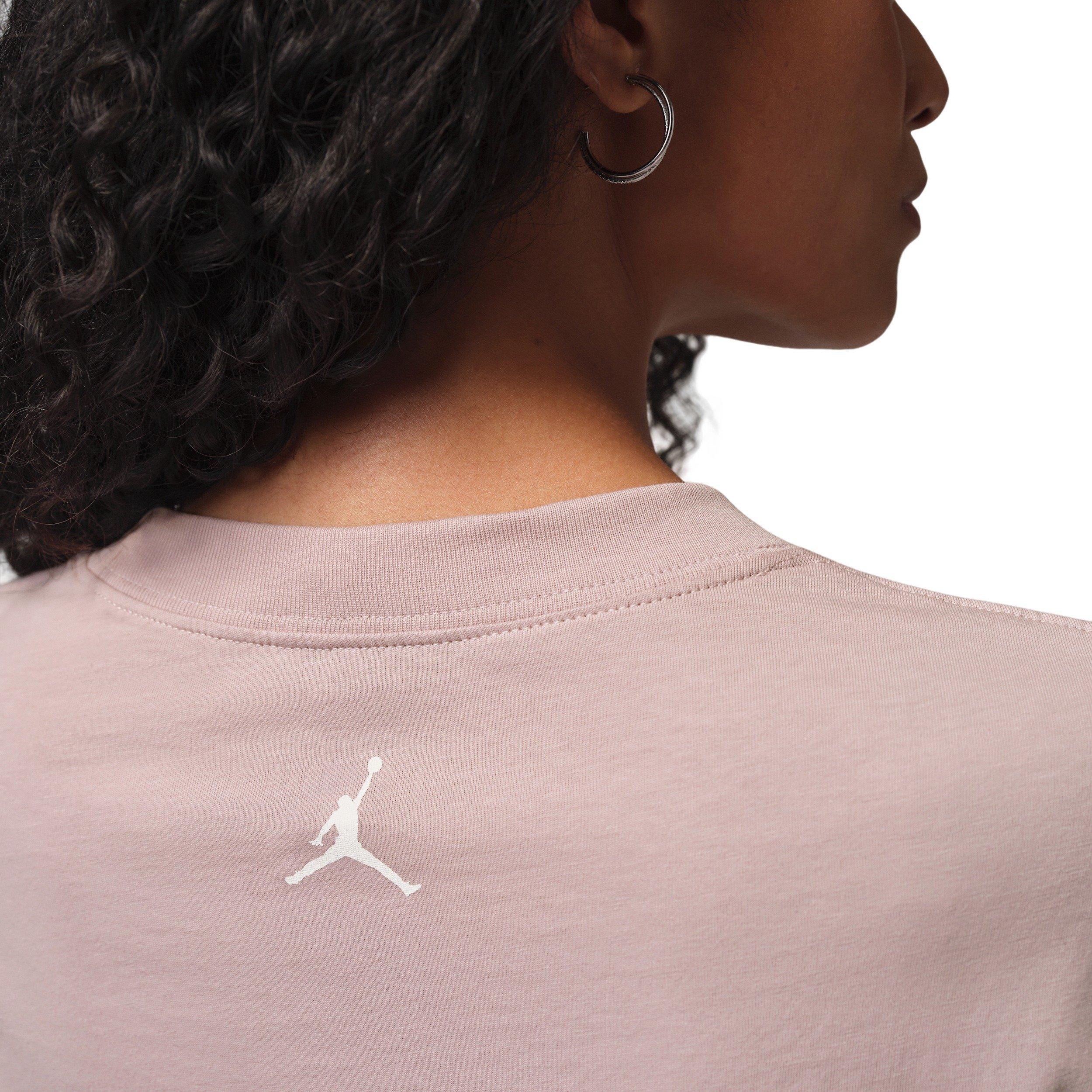 Jordan Women's Brooklyn Short-Sleeve Graphic Tee - Pink/White - PINK/WHITE Thumbnail View 4