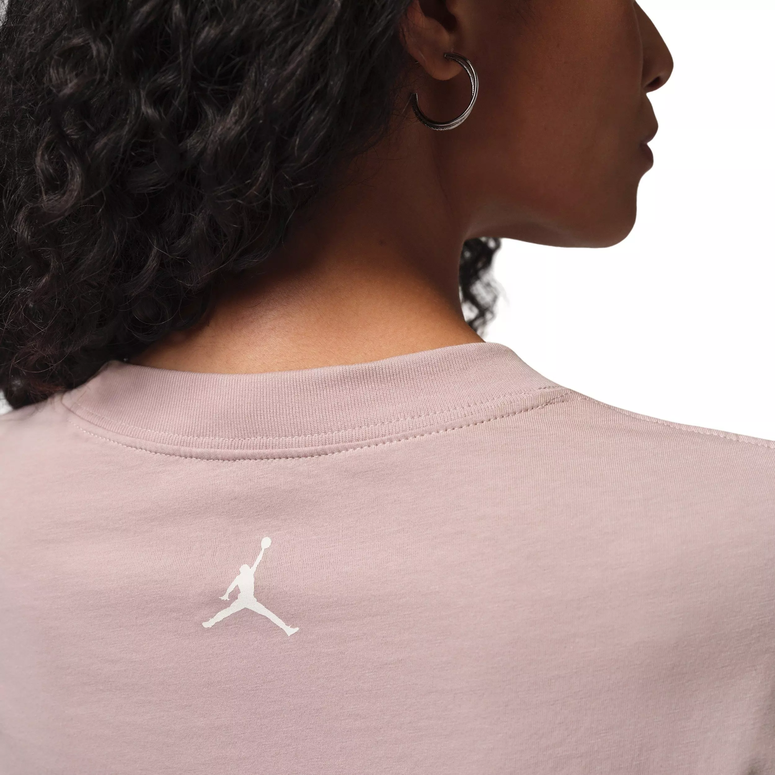 Jordan Women's Brooklyn Short-Sleeve Graphic Tee - Pink/White - PINK/WHITE
