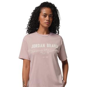 Jordan Women's Brooklyn Short-Sleeve Graphic Tee -Pink/White
